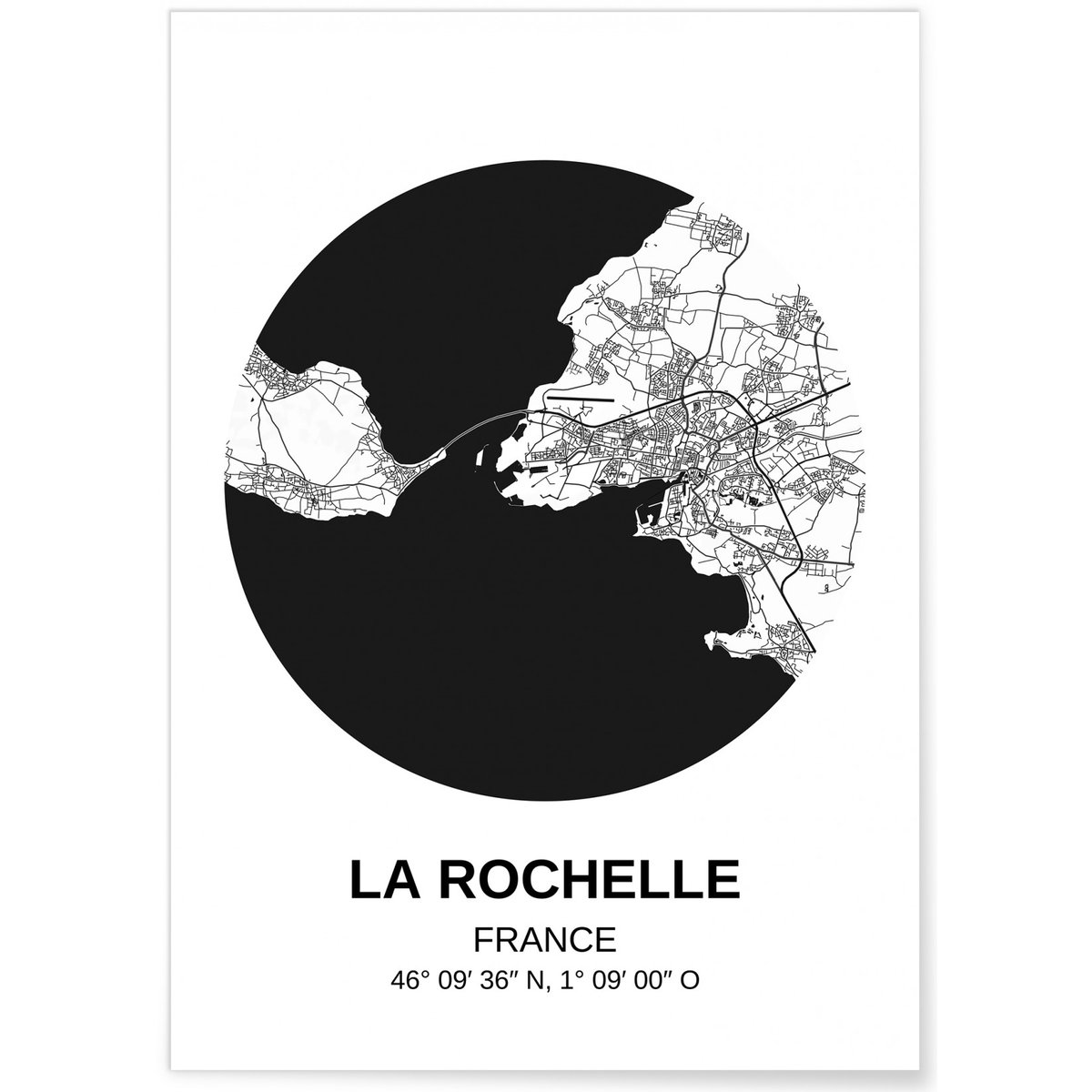 Carte La Rochelle blanc, L'AFFICHERIE