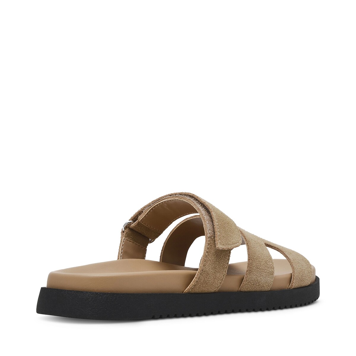 Mules plates en cuir suédé Missile taupe, STEVE MADDEN