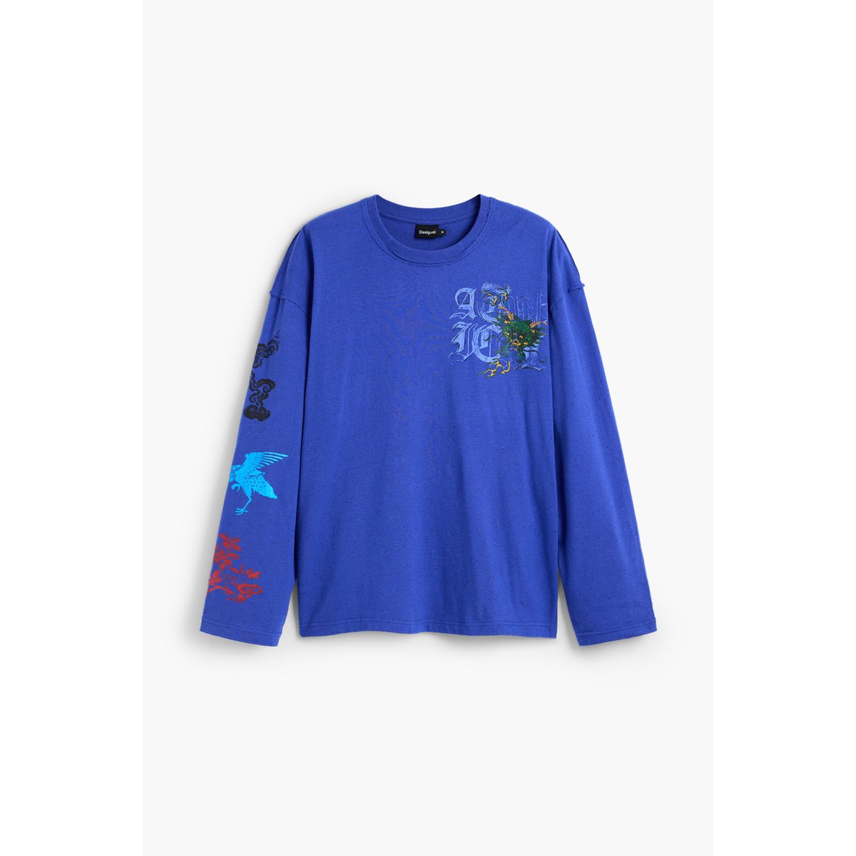 T-shirt à manches longues bleu, DESIGUAL