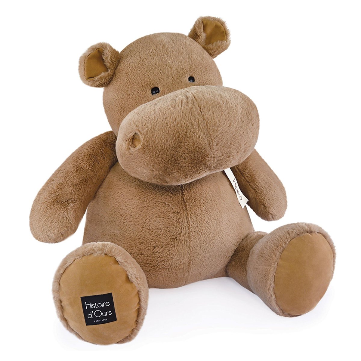 Peluche Hippopotame 85 cm marron, HISTOIRE D'OURS
