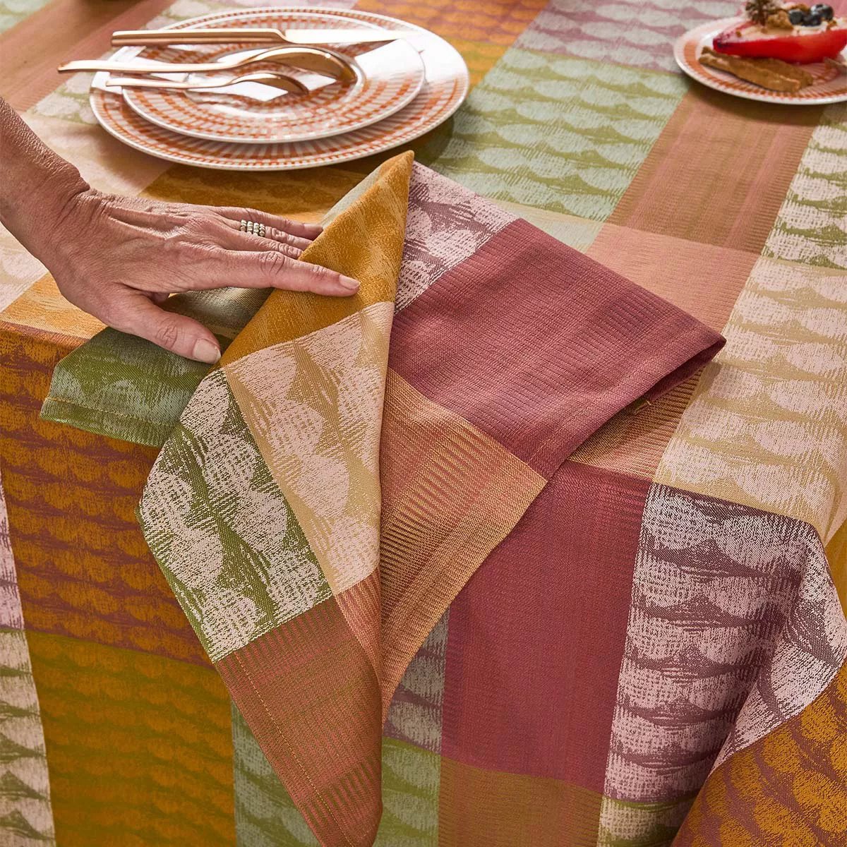 Serviette pur coton MILLE HALOS prunus, GARNIER THIEBAUT