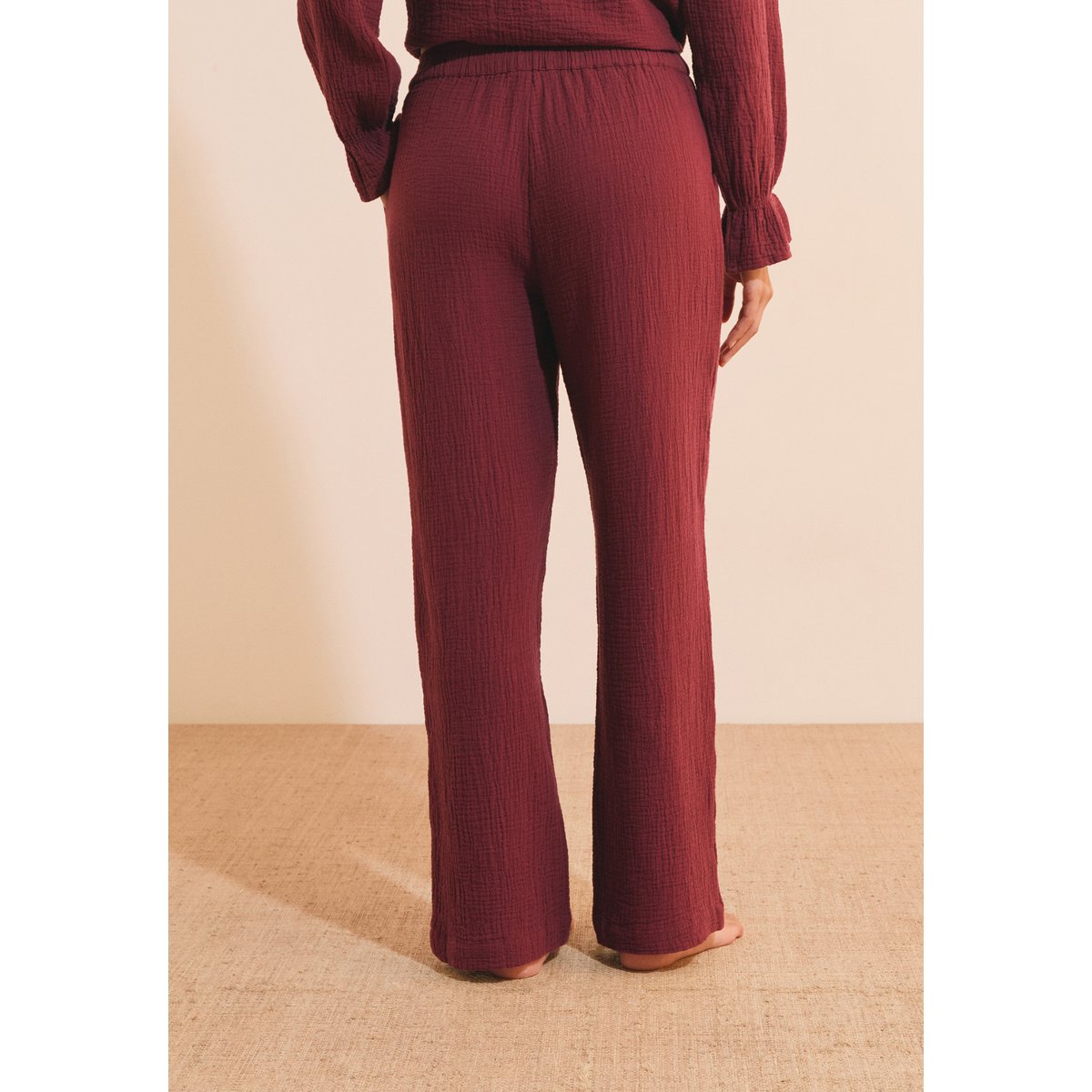 Pantalon de pyjama à motifs en coton CLEA grenadine, ETAM