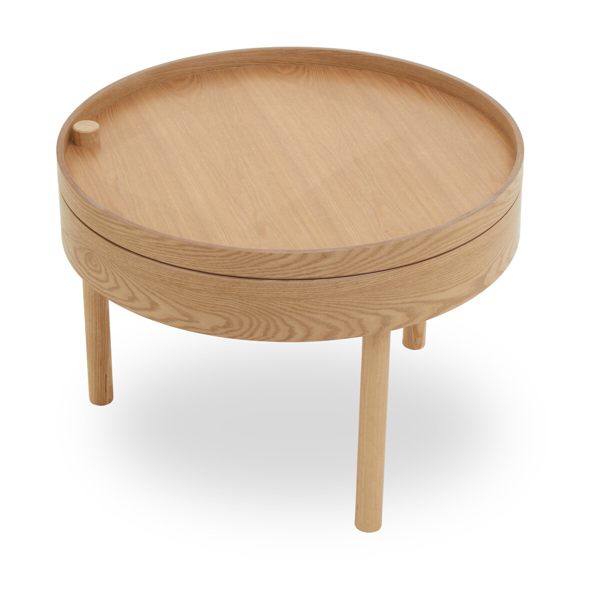 Scandi Wood Storage Side Table natural, SO'HOME