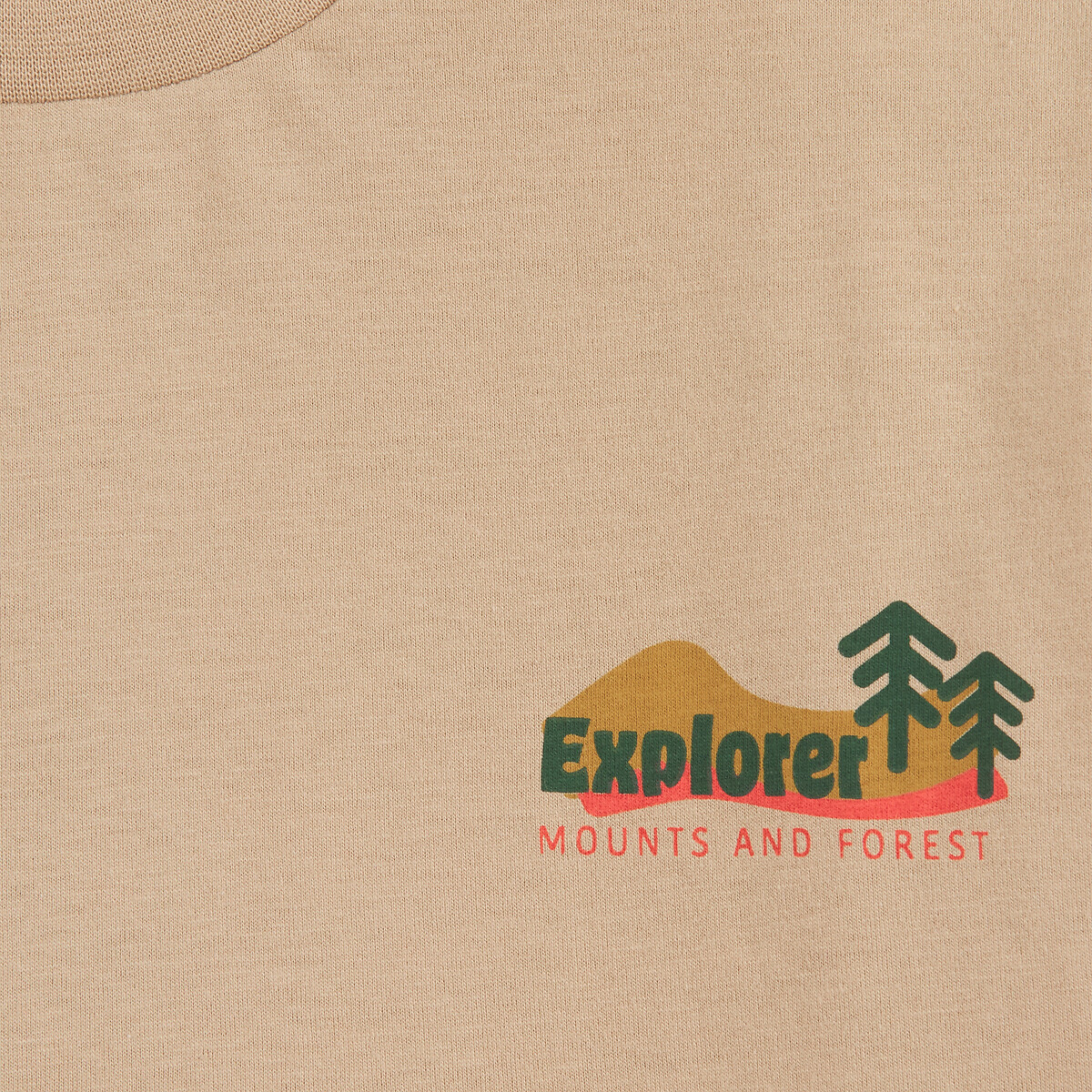 Lot de 3 T-shirts à manches longues imprimés multicolore, LA REDOUTE COLLECTIONS