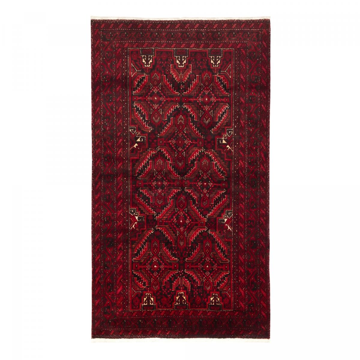 Tapis d'orient, motif oriental, noué main en laine, BALUTSCH rouge, beige, noir, UN AMOUR DE TAPIS