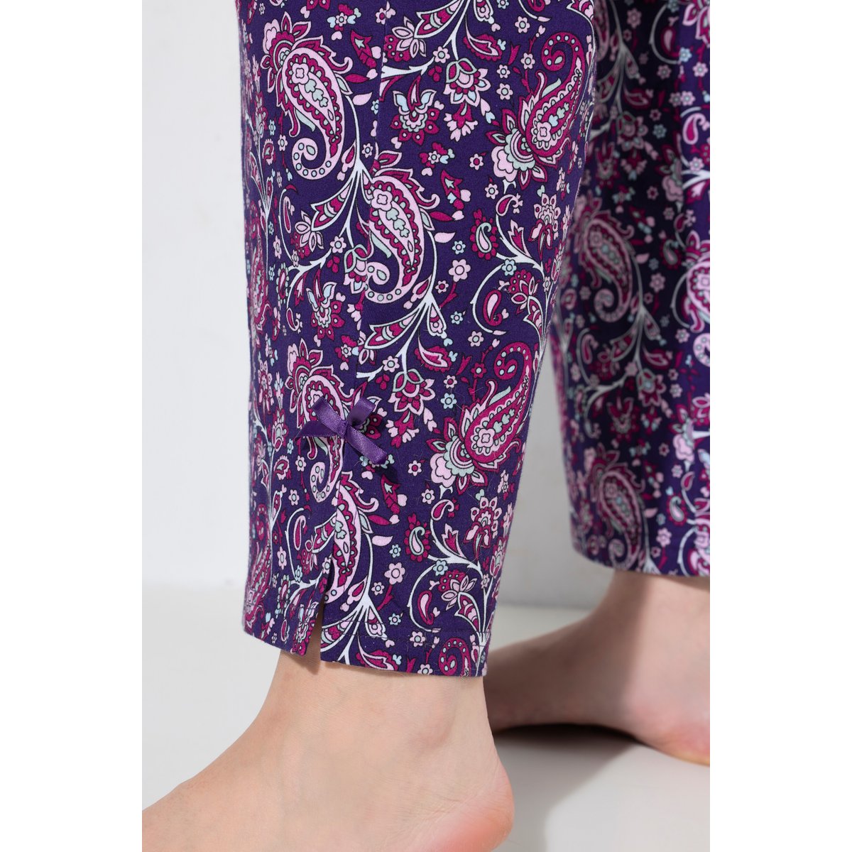 T-shirt motif cachemire bleu lilas, ULLA POPKEN