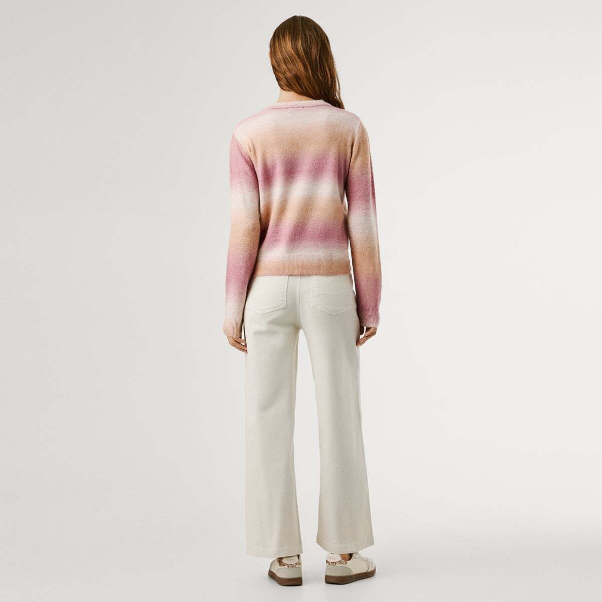 Pull En Maille Effet Dégradé rose ardoise, PEPE JEANS