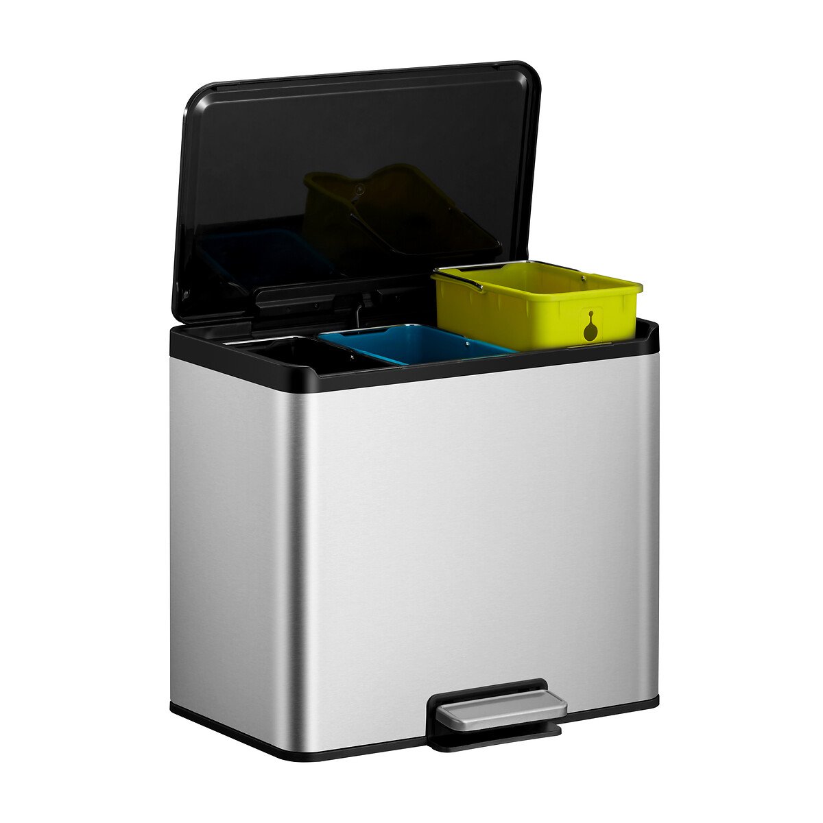 Balde de Pedal Essential 9+9+9L, EKO inox mate, EKO
