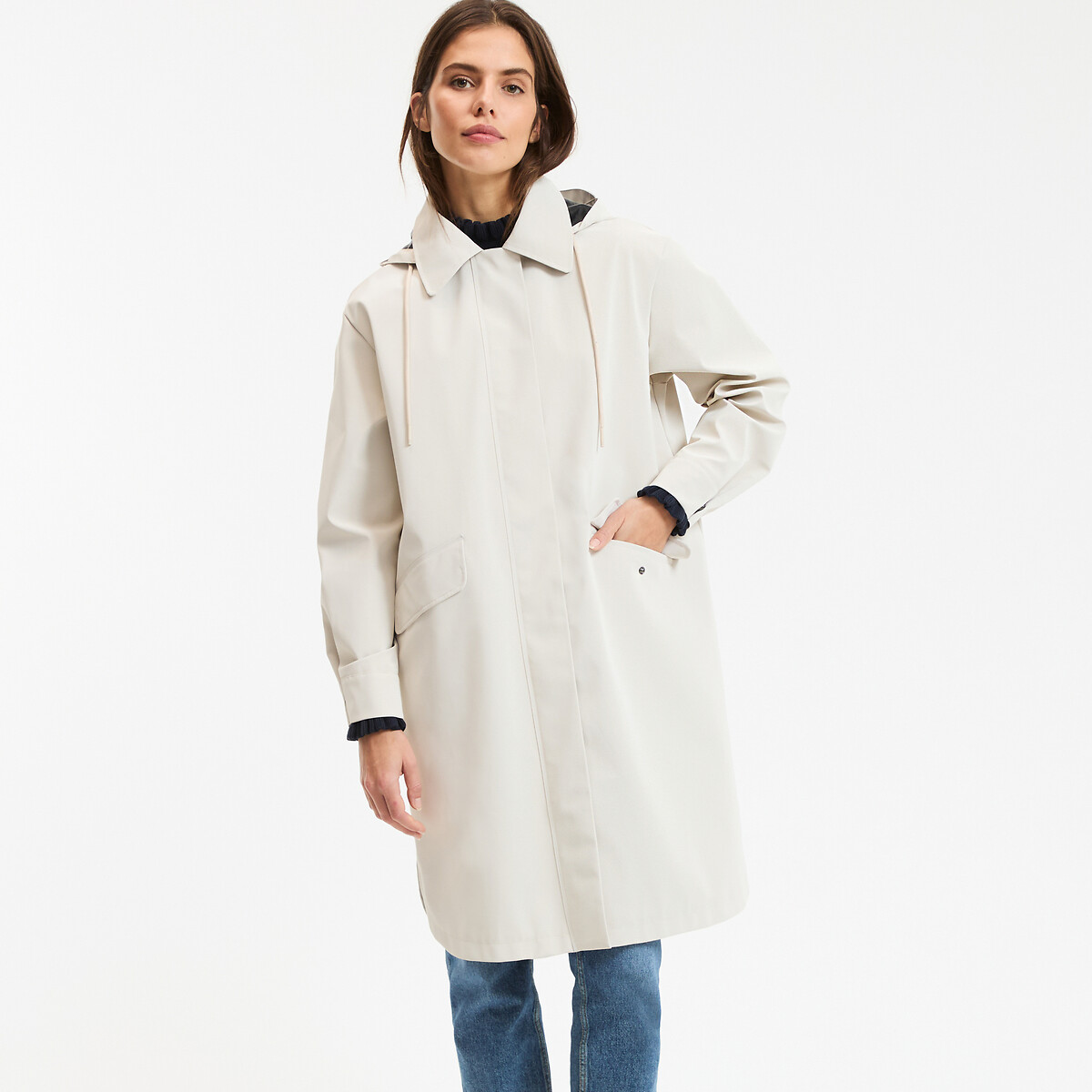 Ciré oversize à capuche, Signature PRISCA ivoire, LA REDOUTE COLLECTIONS
