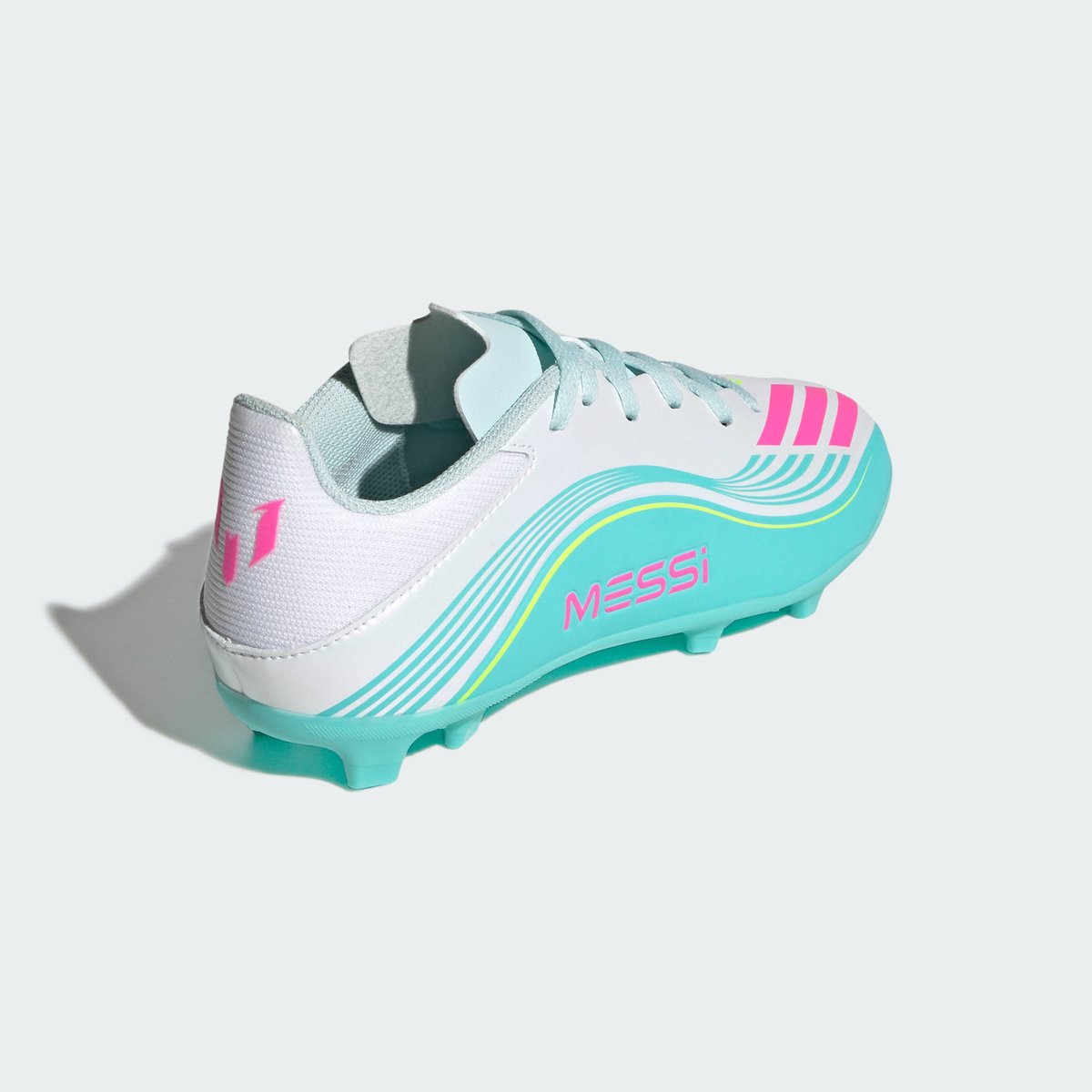 Chaussure De Football Enfants F50 Messi League Firm Ground /Multi Ground Chaussure De Football Enfants F50 Messi League Firm Ground /Multi Ground cloud white / lucid pink / flash aqua, adidas Performance