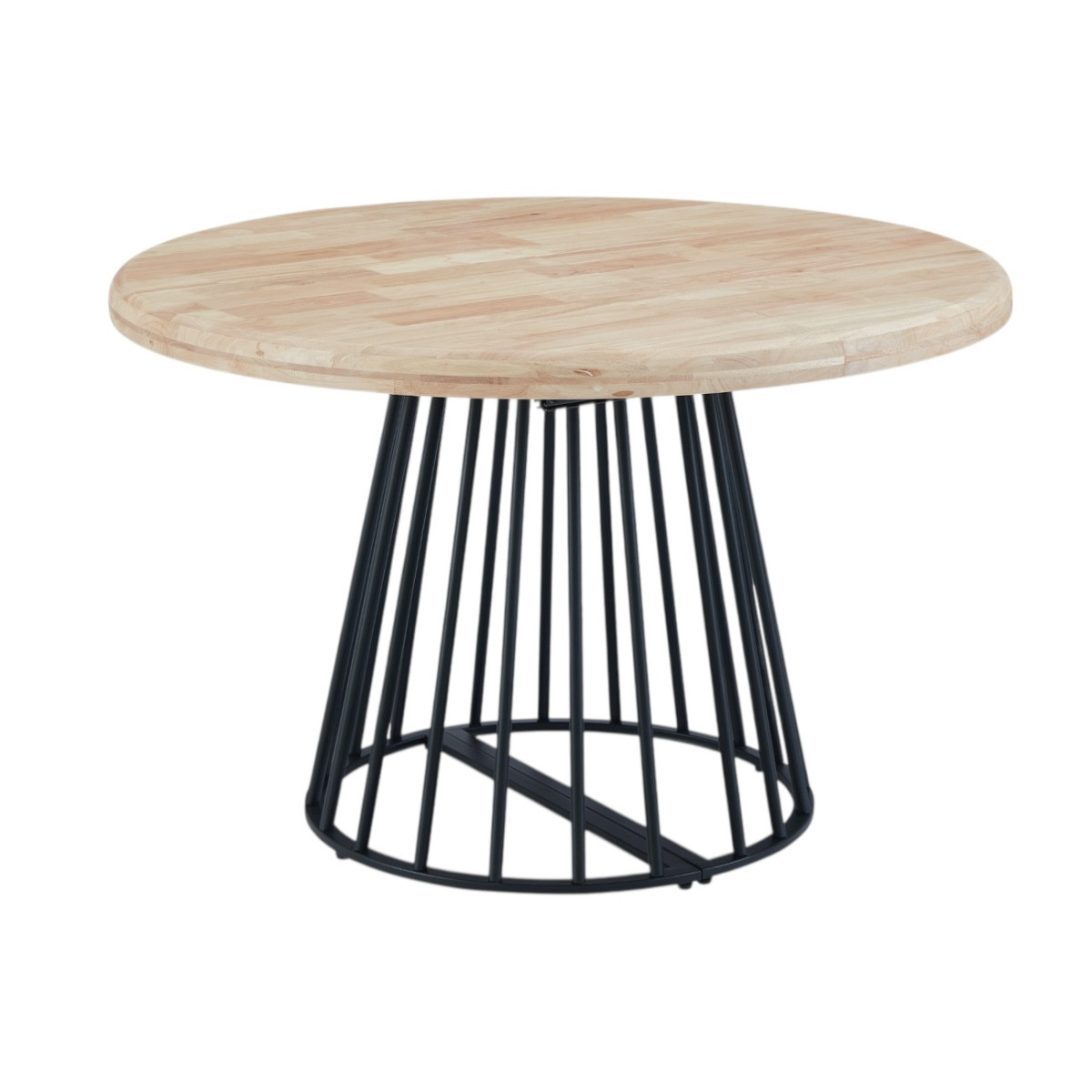Table de repas ronde extensible en bois - LUNE noir, MATHI DESIGN