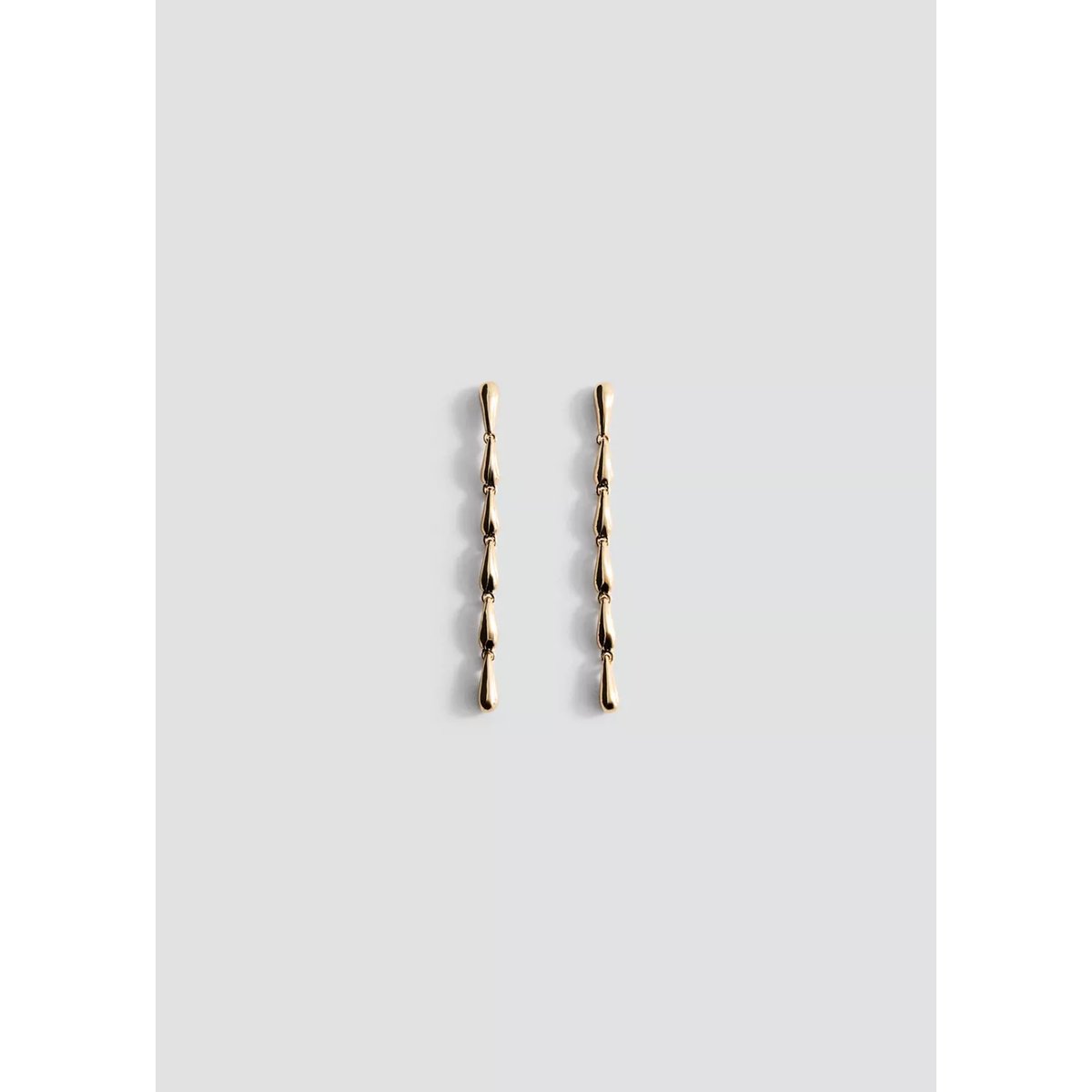 Boucles d’oreilles pendantes gouttes or, MANGO