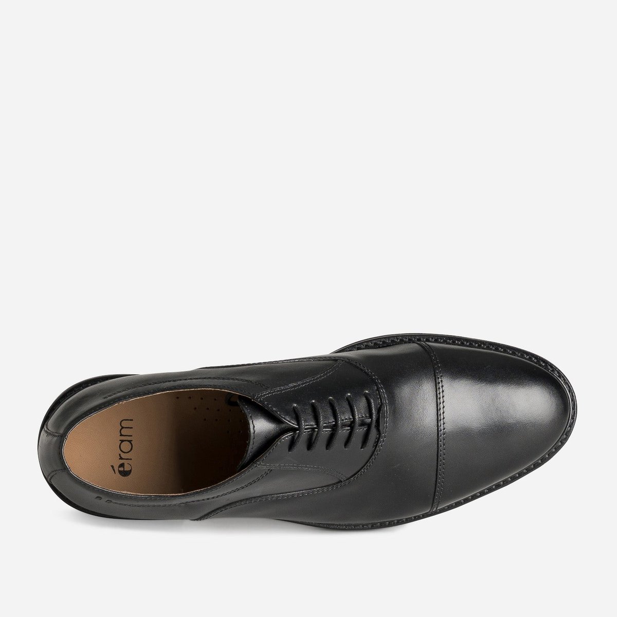 Derby en cuir FRUCTUEUX noir, ERAM