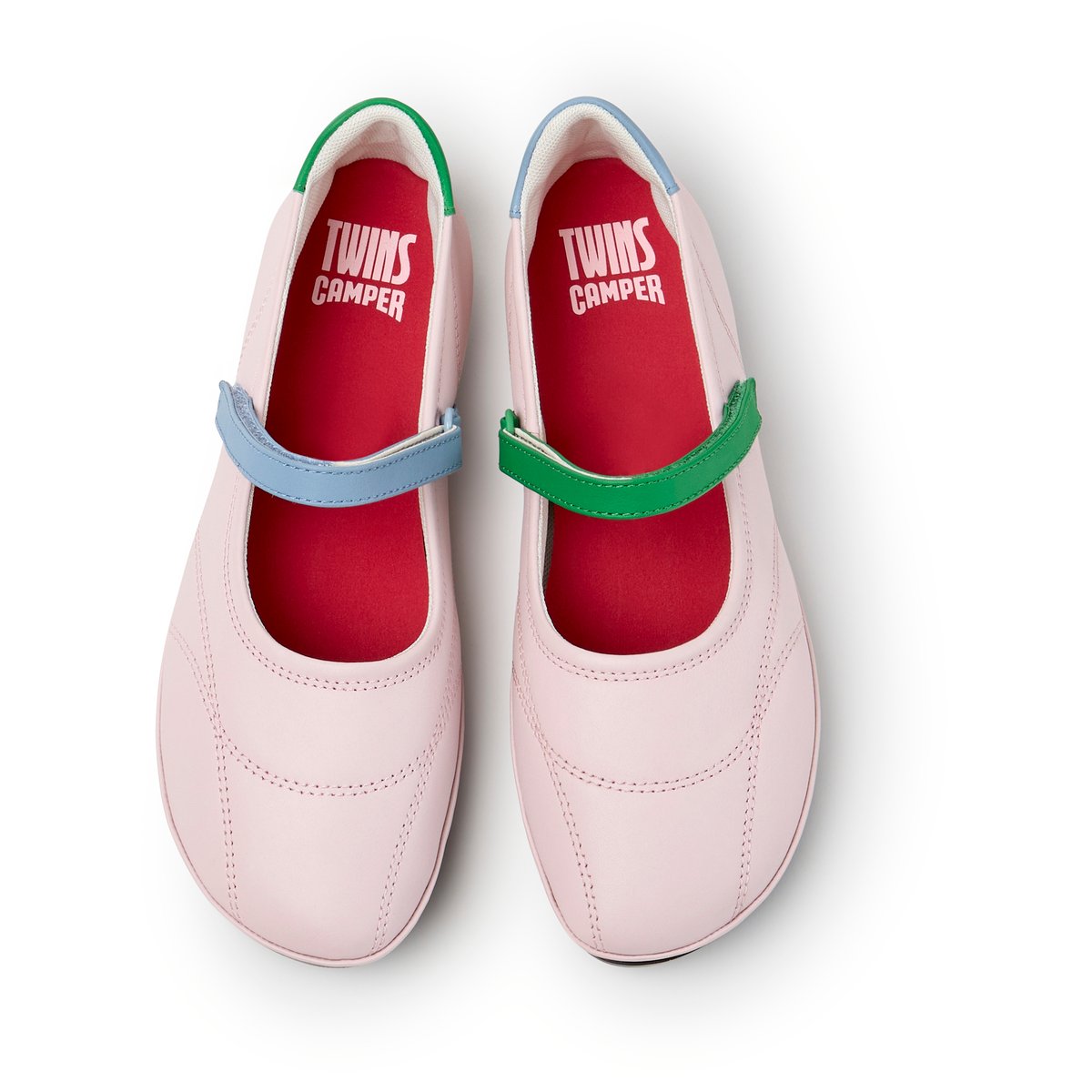 Ballerines Right Nina Smooth Leather rose pastel 003, CAMPER
