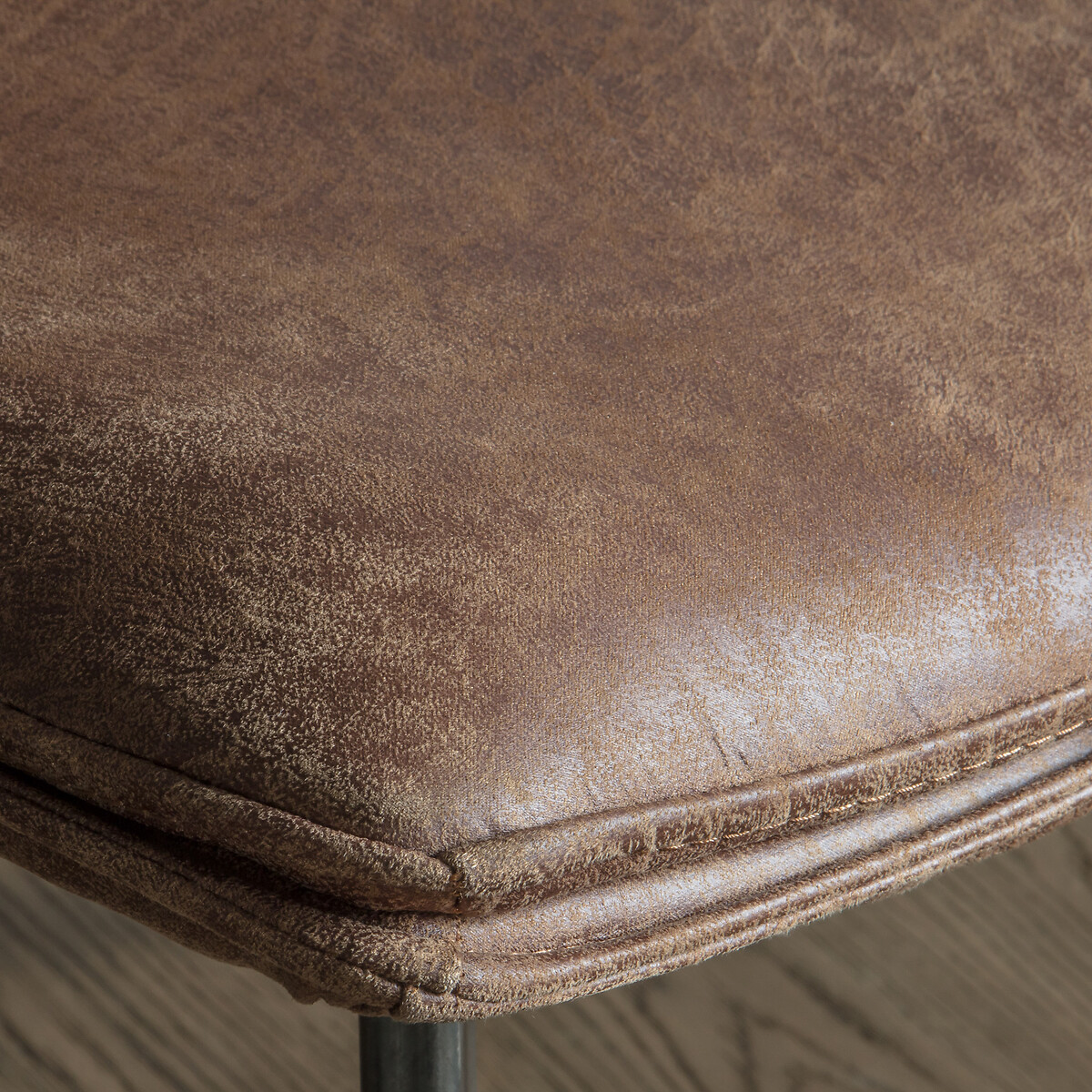 Hale Distressed Faux Leather Chair (Set of 2) brown              , ÉDITÉ