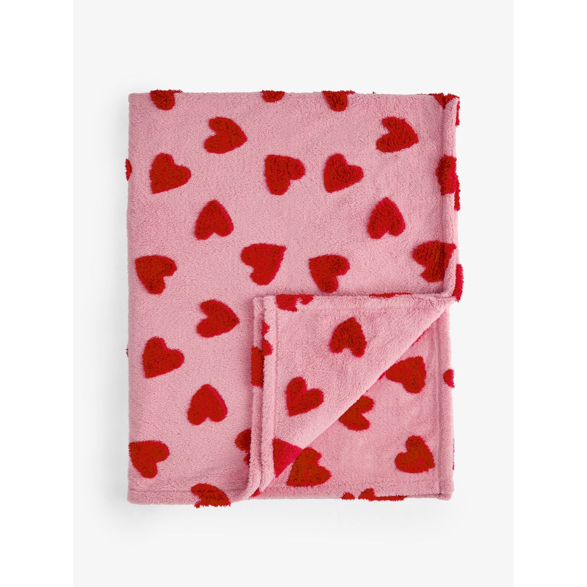 Couverture en polaire coeurs roses/rouges, NEXT