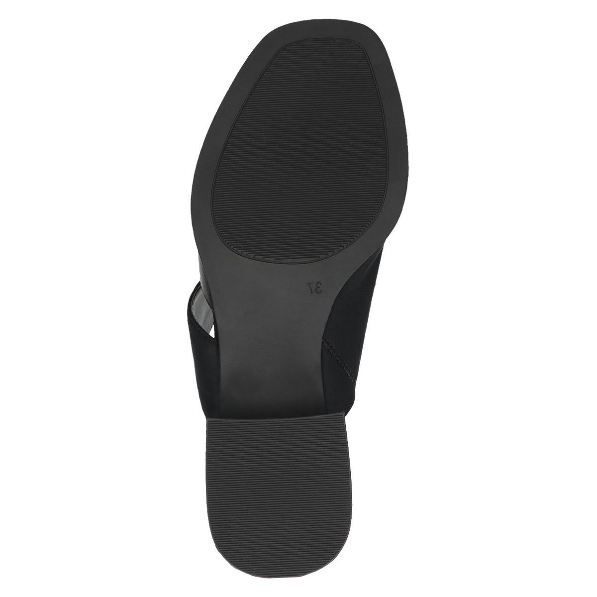Mule talon bloc noir zèbre, CAPRICE