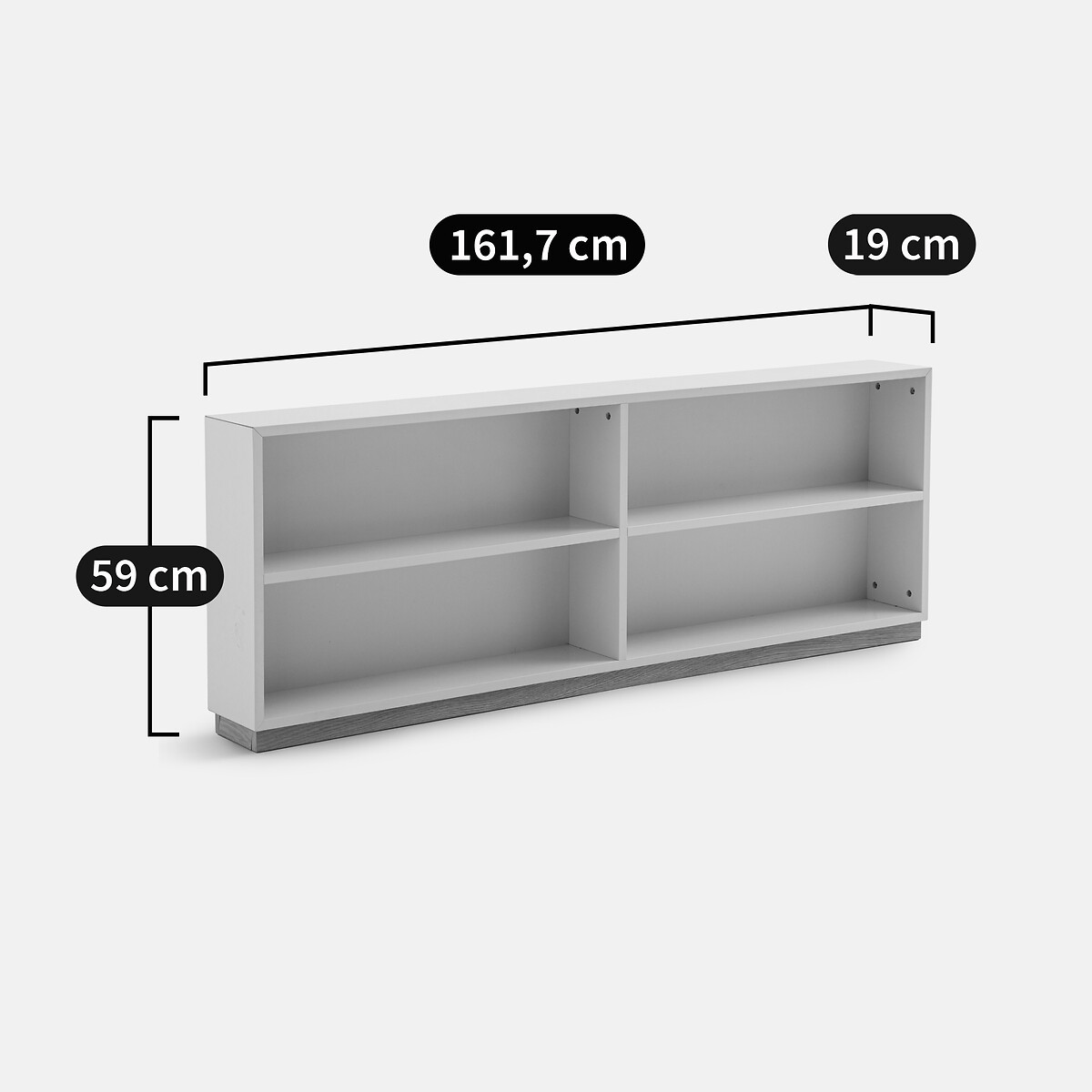 Librería, respaldo de sofá o consola, SULTAU beige , LA REDOUTE INTERIEURS