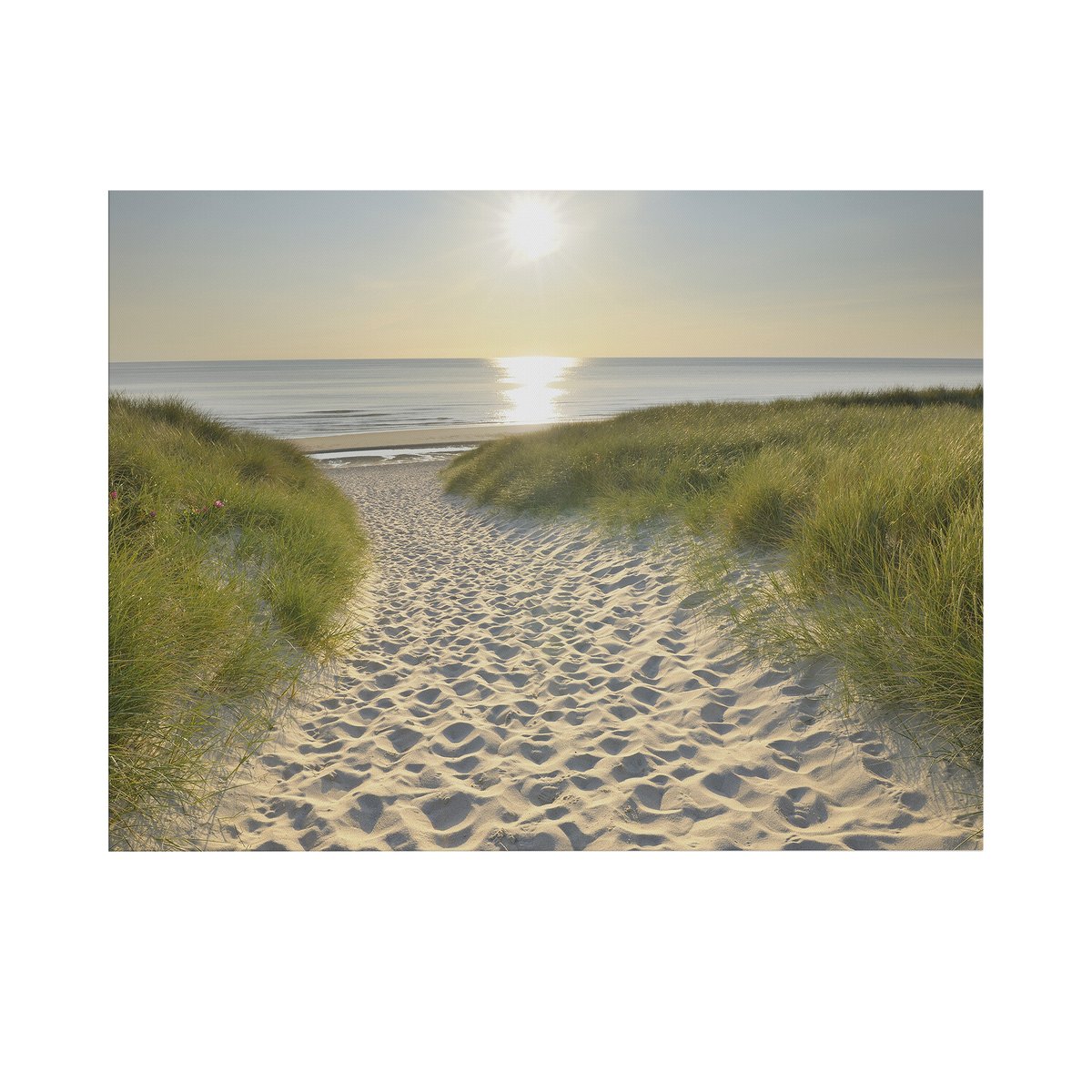 Tableau de jardin Dans les dunes beige, bleu, ART FOR THE HOME