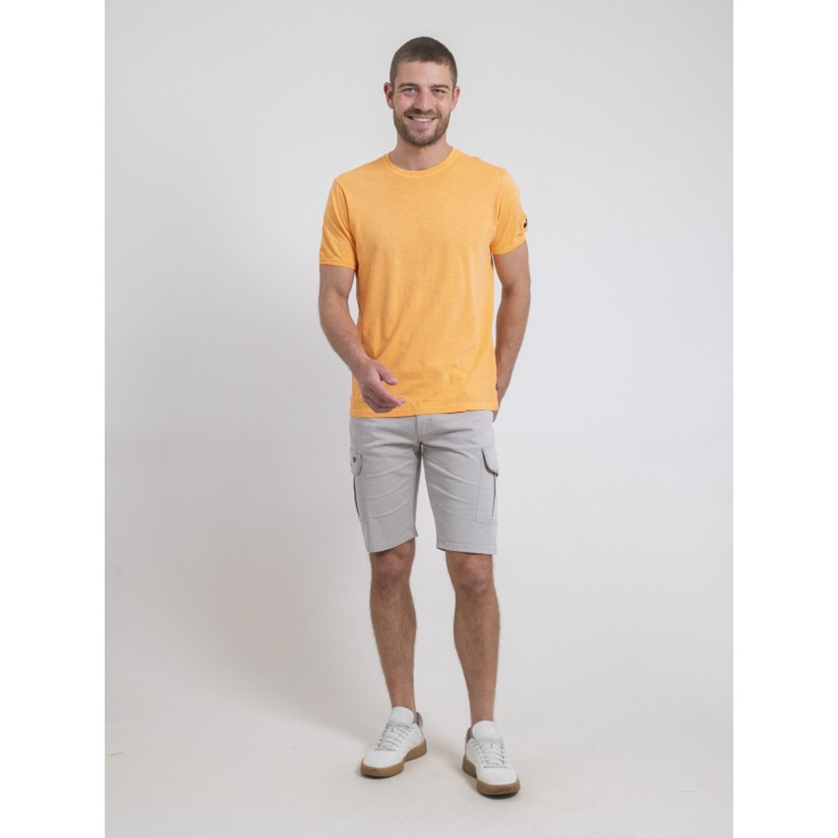 T-shirt Col Rond Pur Coton Nerigote orange, RITCHIE