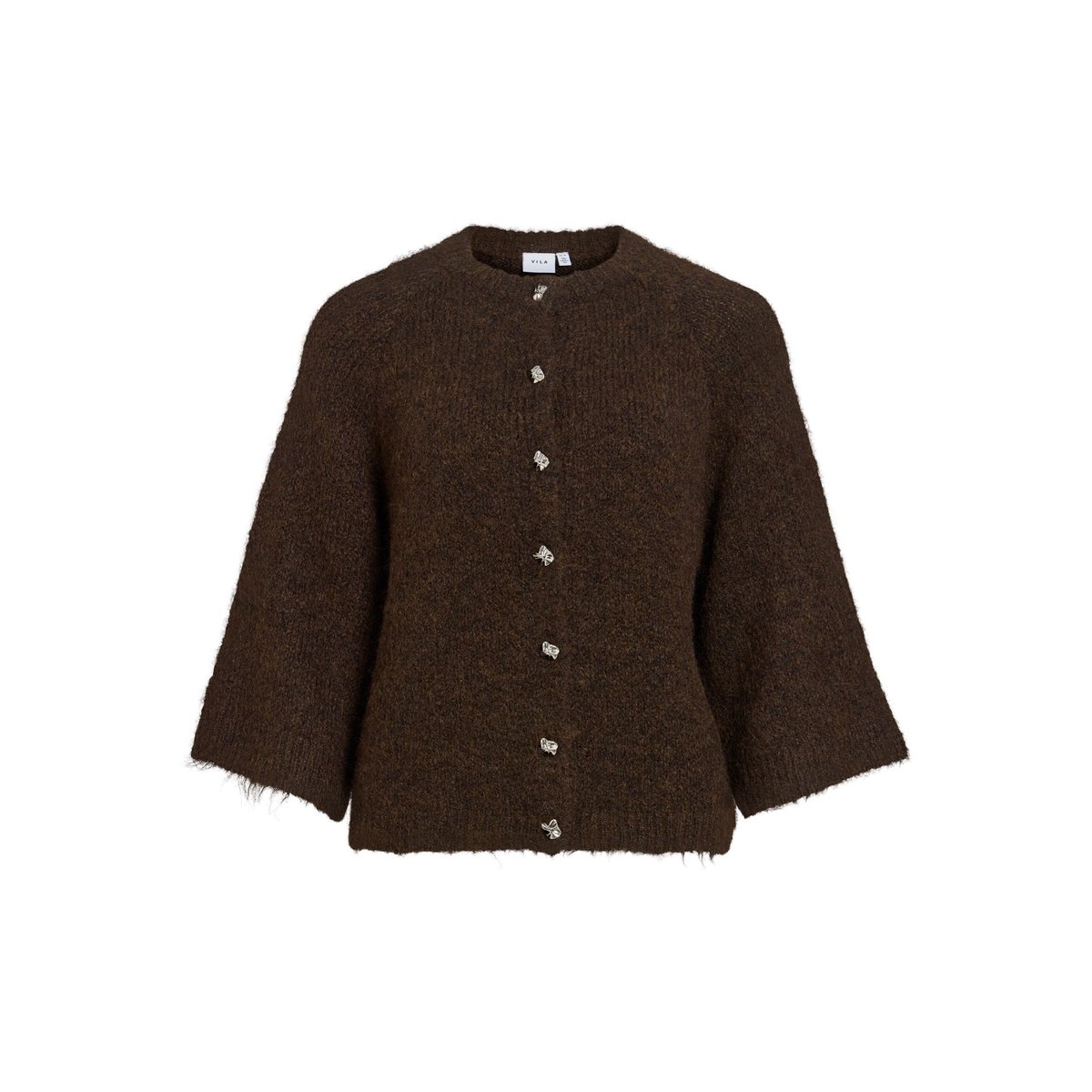 Cardigan En Maille marron - coffee bean1, VILA