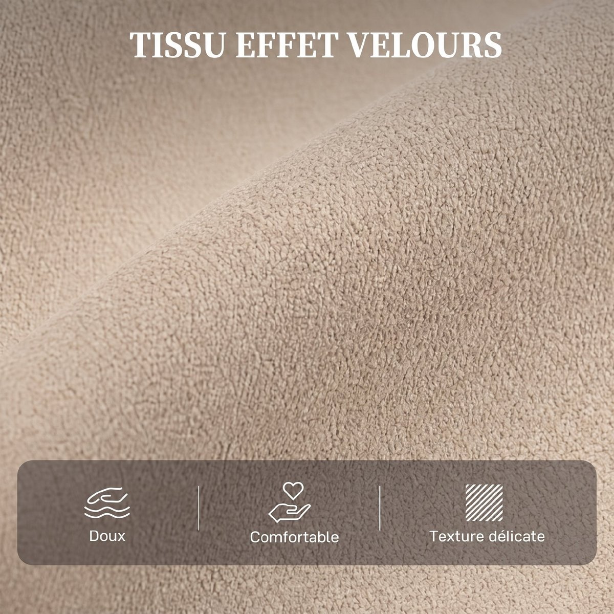 Fauteuil releveur électrique Velours (100 % marron, HOMCOM