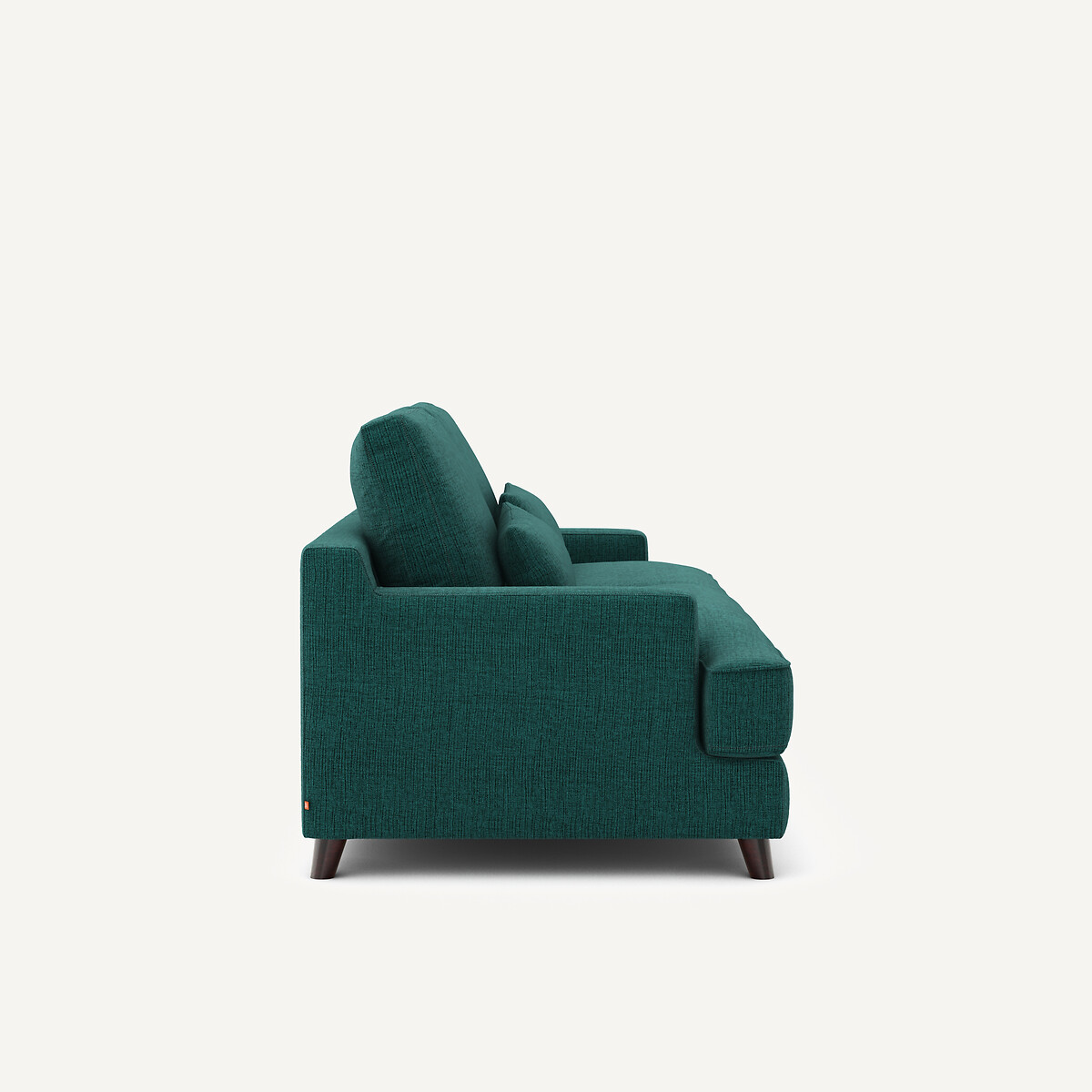 3-Sitzer-Sofa, umwandelbar, aus jaspiertem Canvas, ALWINE dunkelgrün, AM.PM