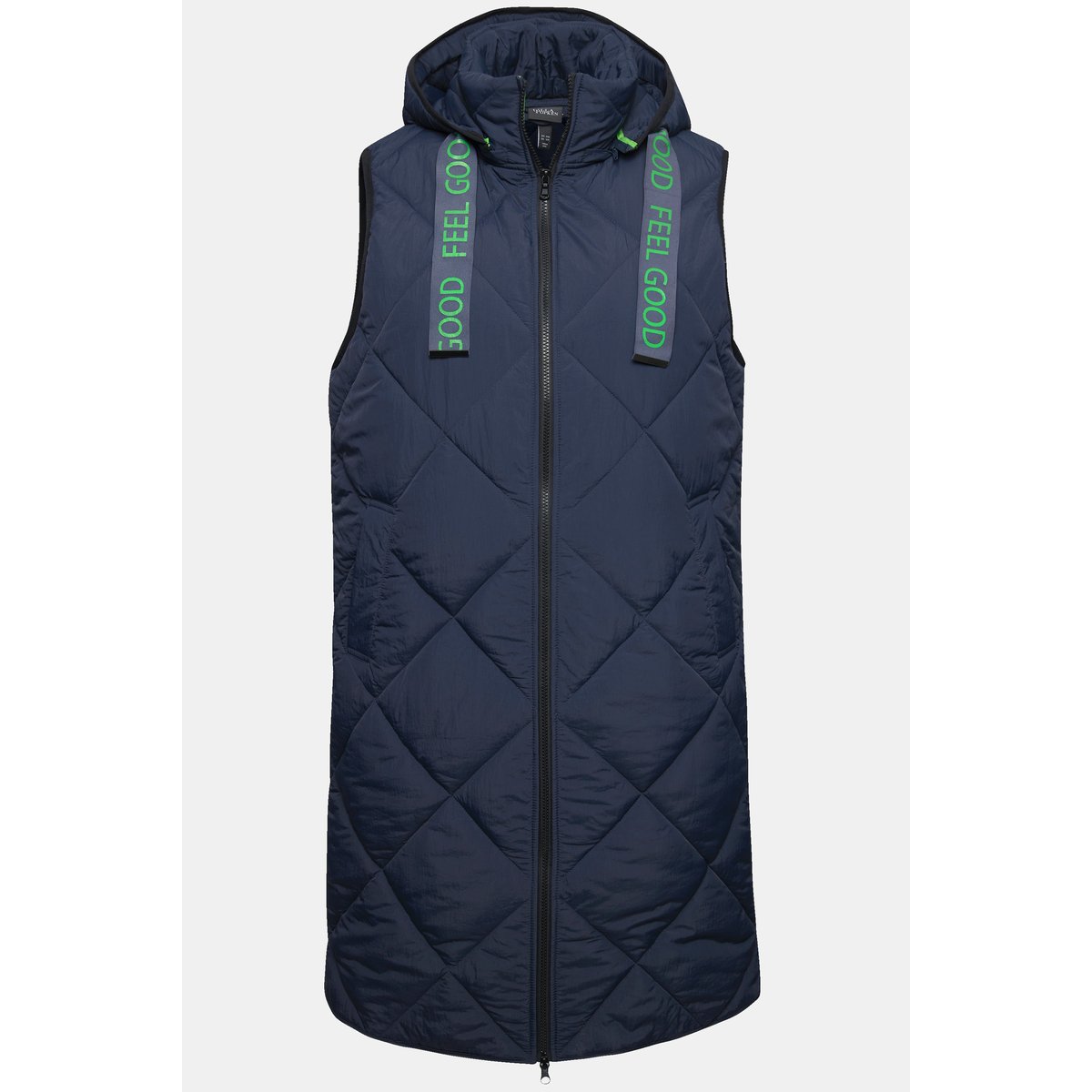 Gilet matelassé à capuche amovible marine, ULLA POPKEN