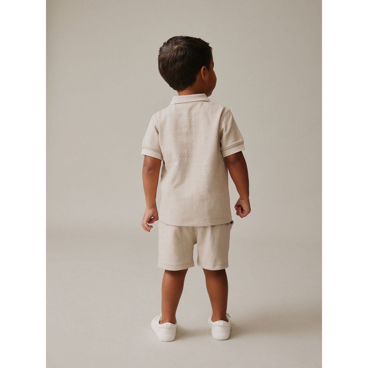 Ensemble polo à manches courtes et short col zippé neutre, NEXT