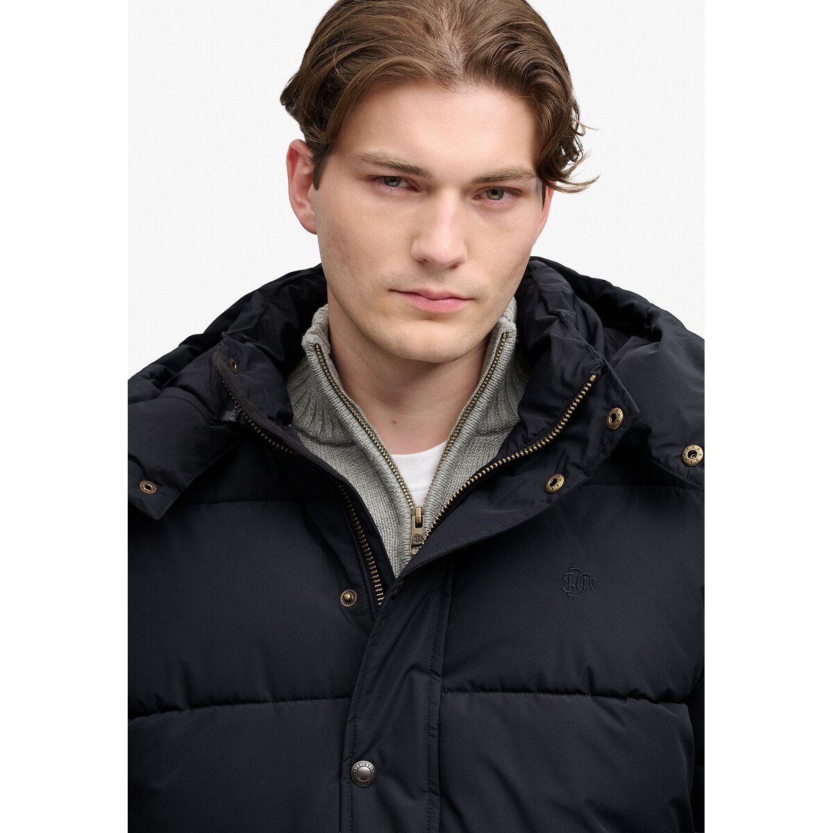 Doudoune premium, à capuche amovible noir, SUPERDRY
