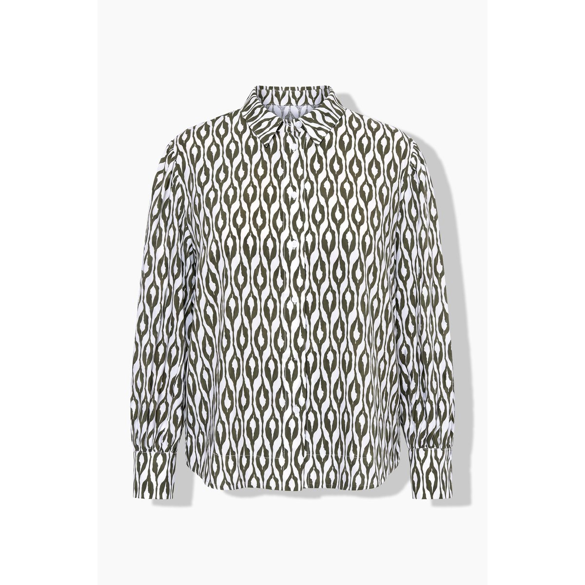 Chemisier imprimé, coupe oversize kaki foncé, ULLA POPKEN