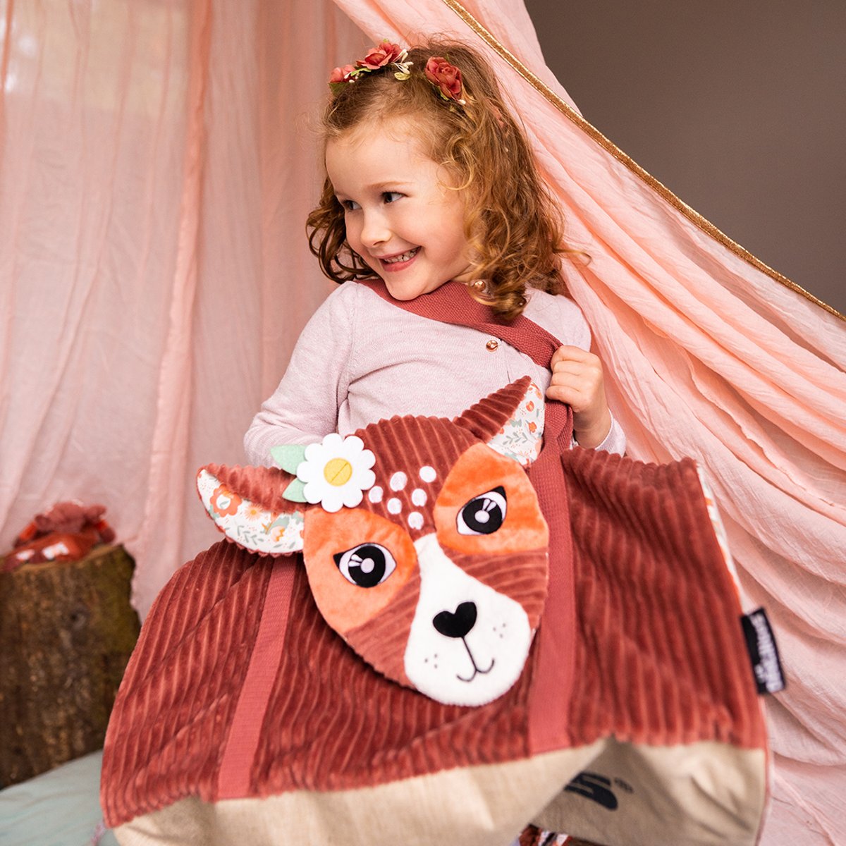 Sac week end bébé tigre speculos marron, LES DEGLINGOS