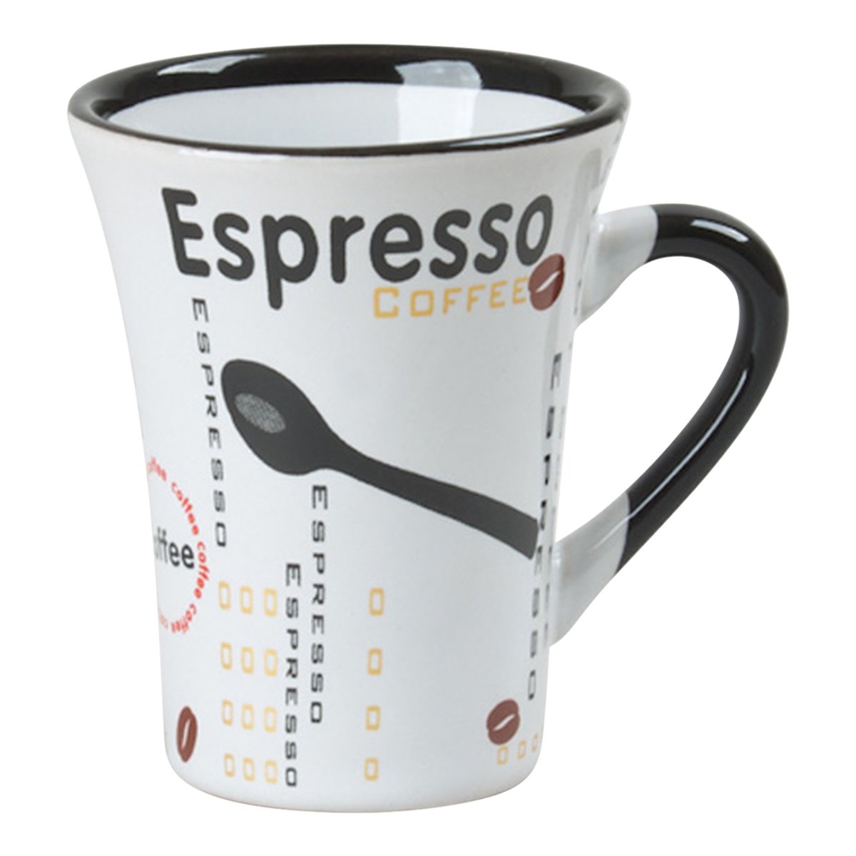 Tasse à café 8 cl décors assortis (lot de 6)-COLOR multicolore, TREND UP