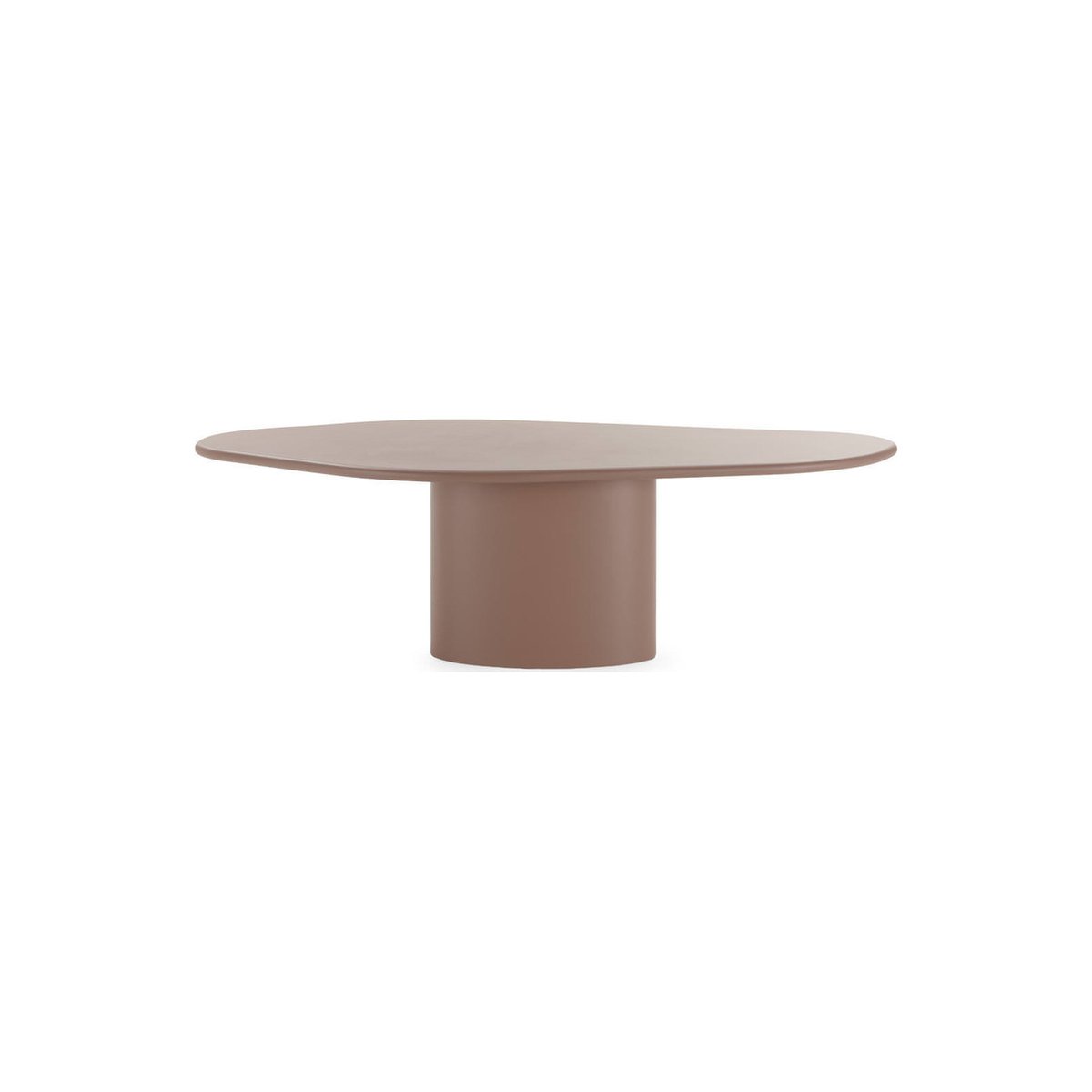 Table à manger sculpturale pied central moka, RECOLLECTION
