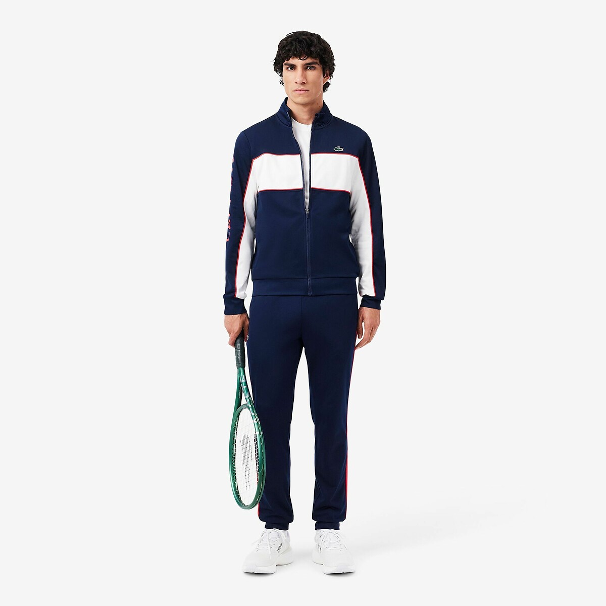 Veste Sport avec imprimé Lacoste marine/blanc, LACOSTE