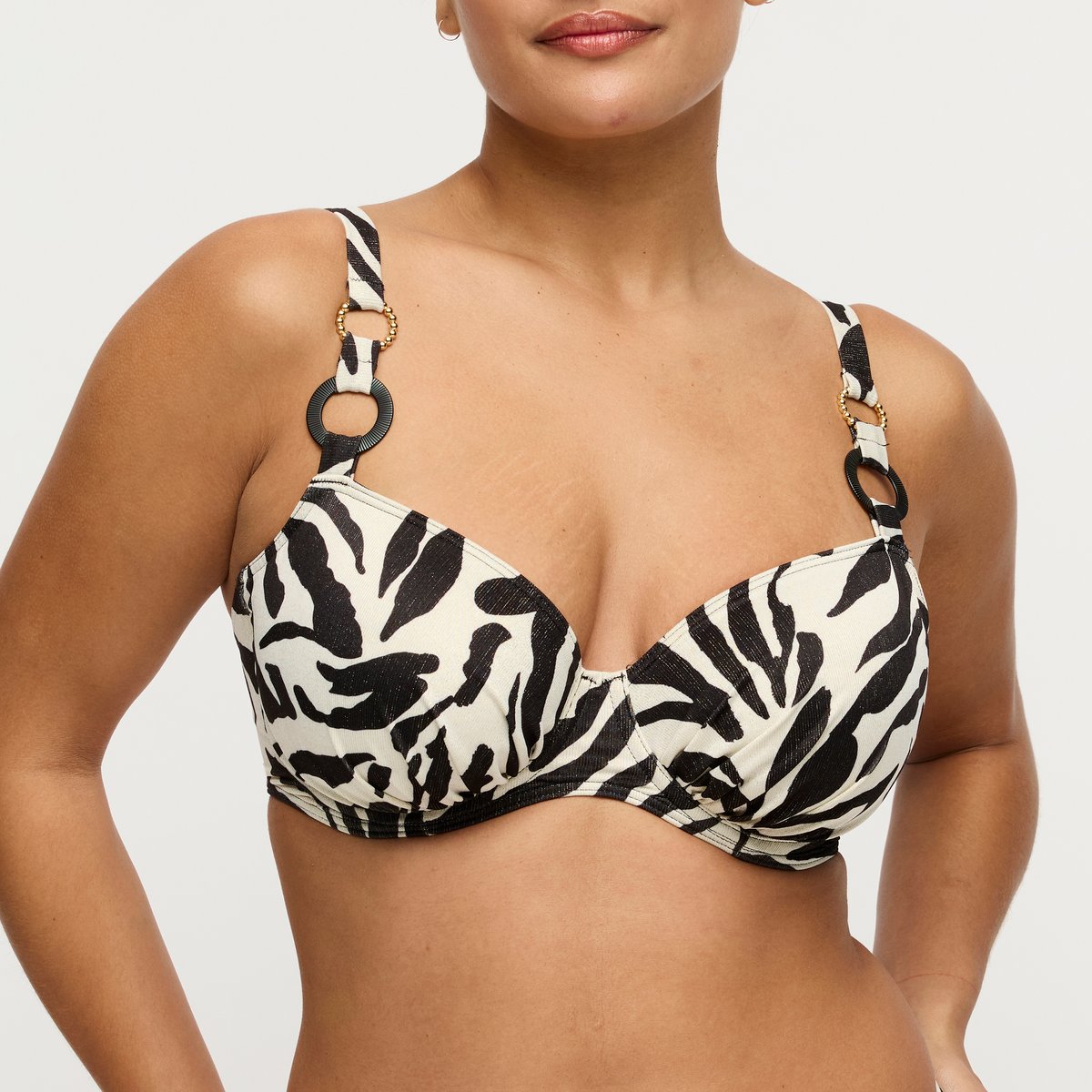 Haut de bikini emboîtant DALICE noir - sauvage shine, PRIMADONNA