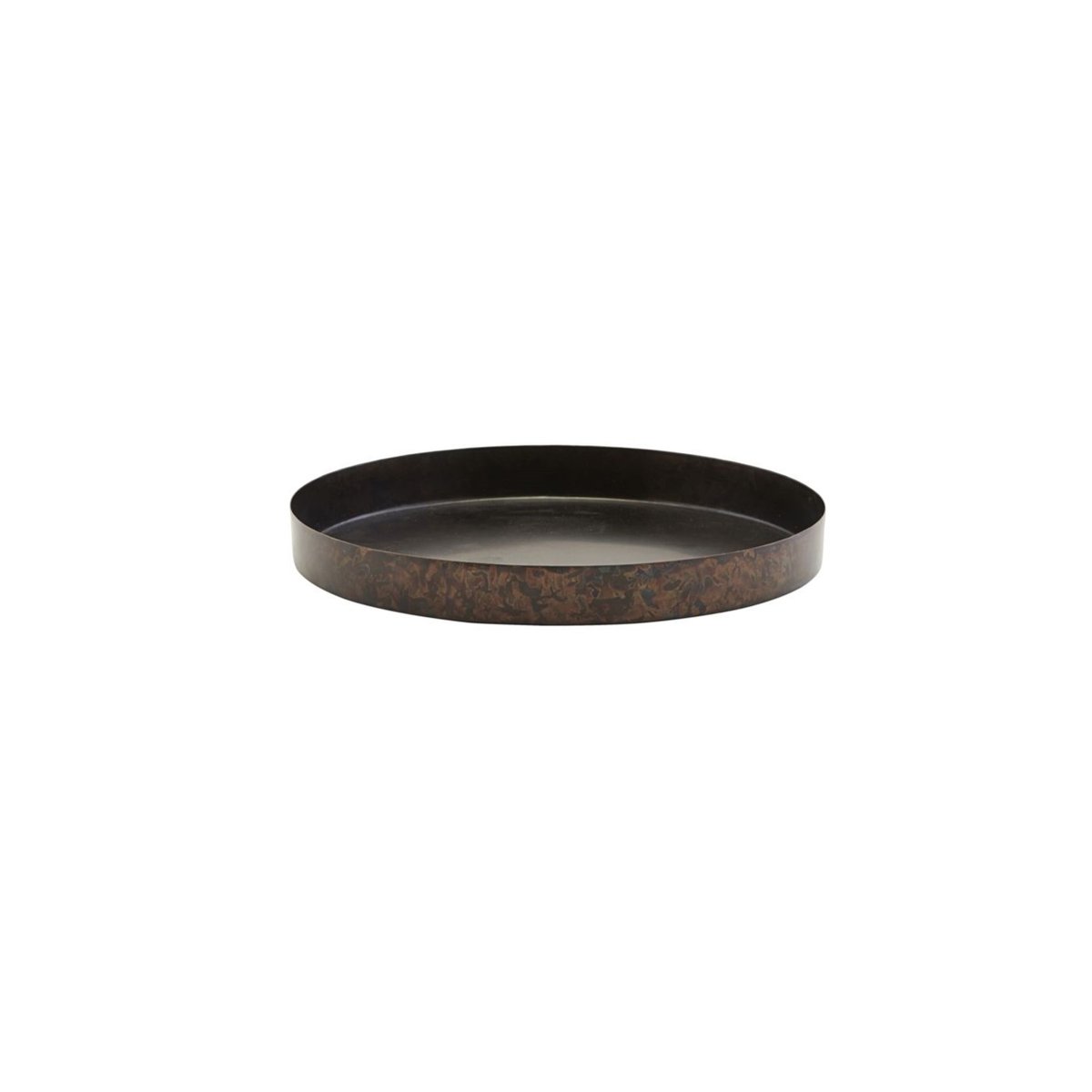 Plateau Ella diam 20 cm marron, HOUSE DOCTOR