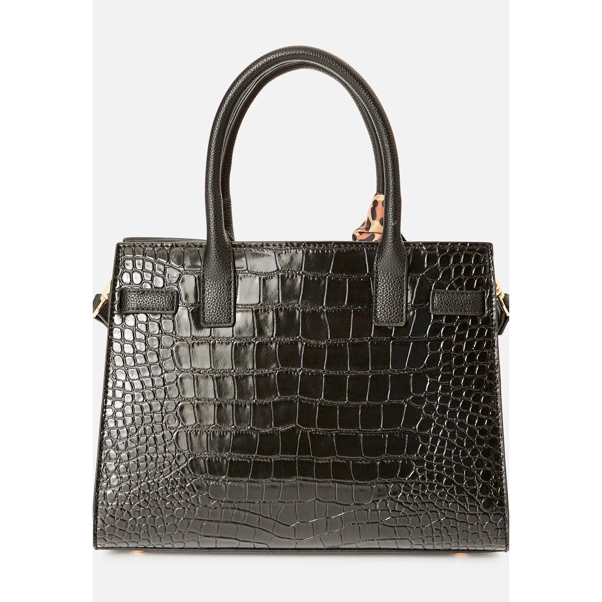 Sac à main esprit animalier noir, DAMART