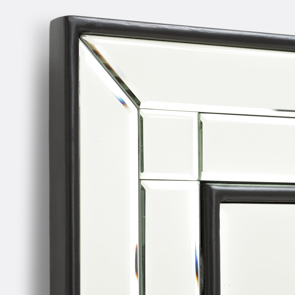 Miroir rectangulaire finition biseautée largeur 60 x hauteur 90 cm, Andella noir, LA REDOUTE INTERIEURS