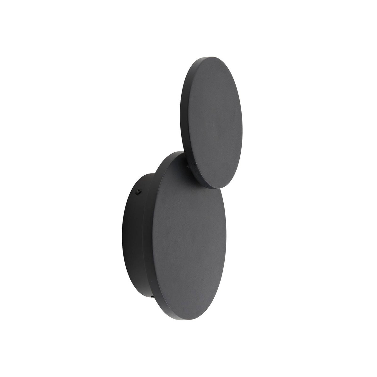 Applique en métal moderneLED, Elrik noir, LUCANDE