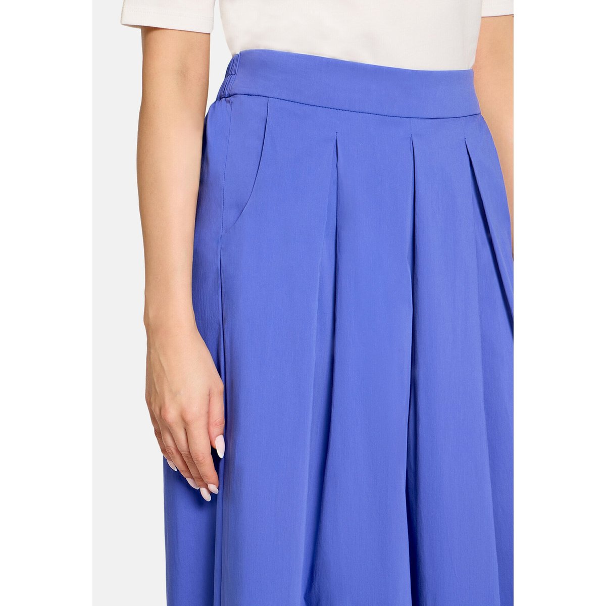 Jupe-culotte à pinces adria blue, BETTY BARCLAY