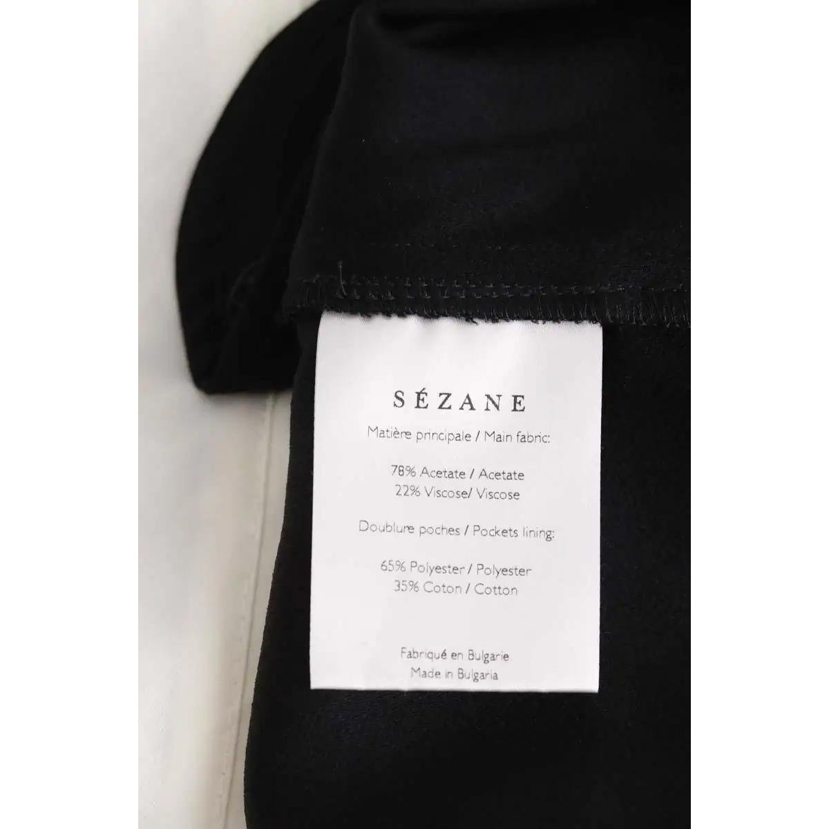 Pantalon droit - Très Bon État noir, SEZANE