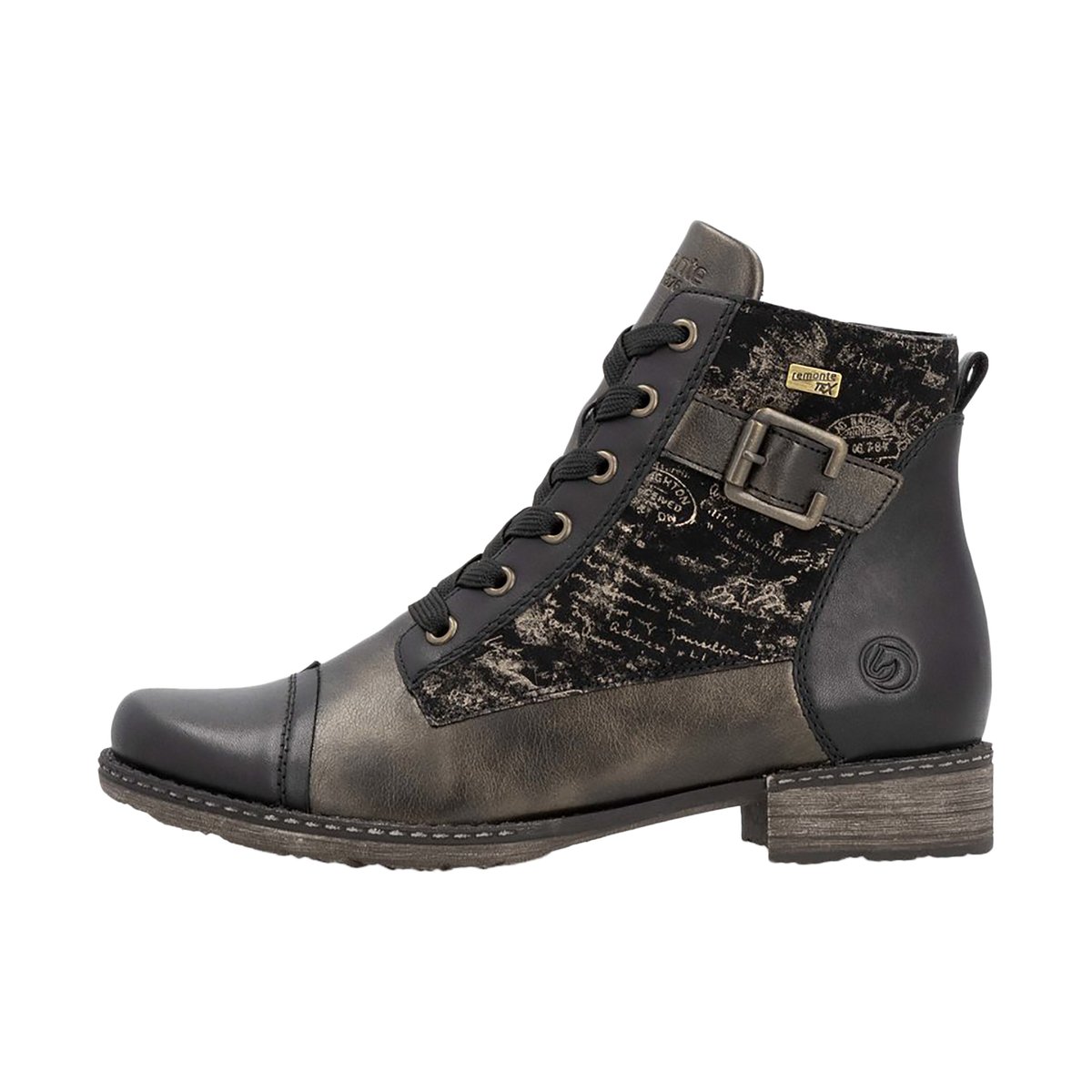 Bottines à Lacets Et Zip Odeon noir-combi, REMONTE