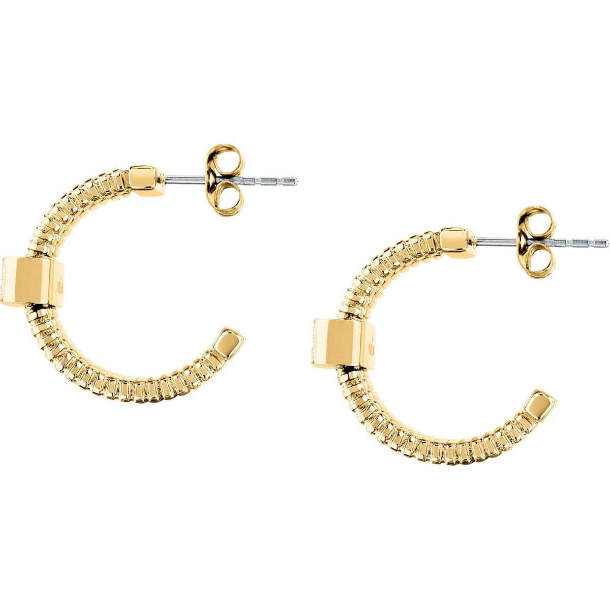Boucles d'oreilles en Cristal/crystal/steel et Cristal or jaune, MORELLATO