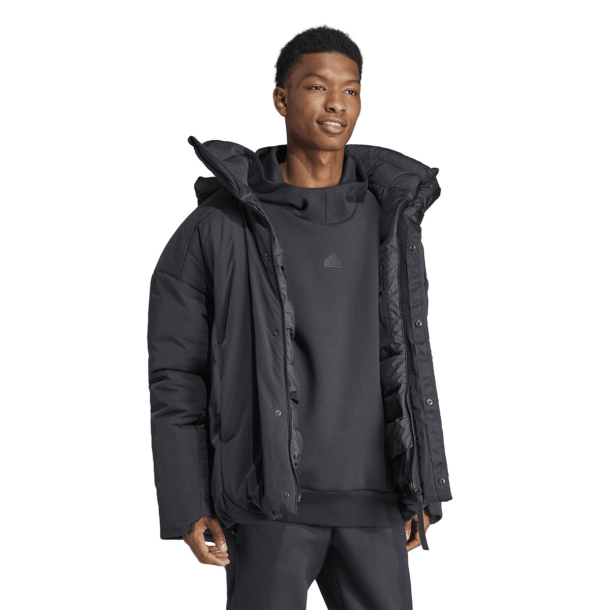 Doudoune MYSHELTER COLD.RDY à capuche noir, adidas Performance