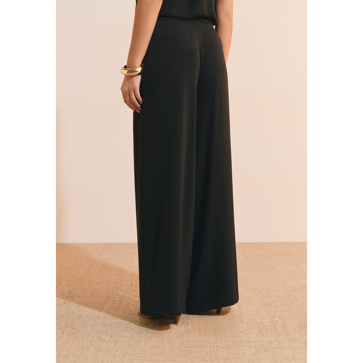 Pantalon large POSSY noir, ETAM