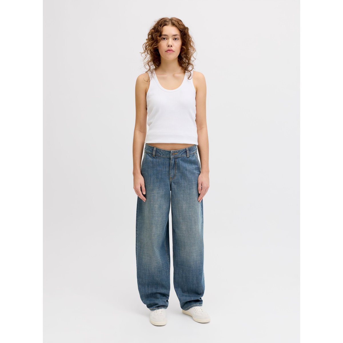 Jeans À Coupe Tonneau medium blue denim, JJXX