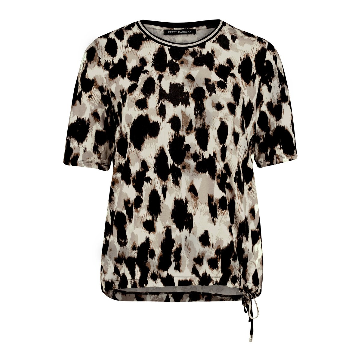 Haut casual à élastique beige/noir, BETTY BARCLAY