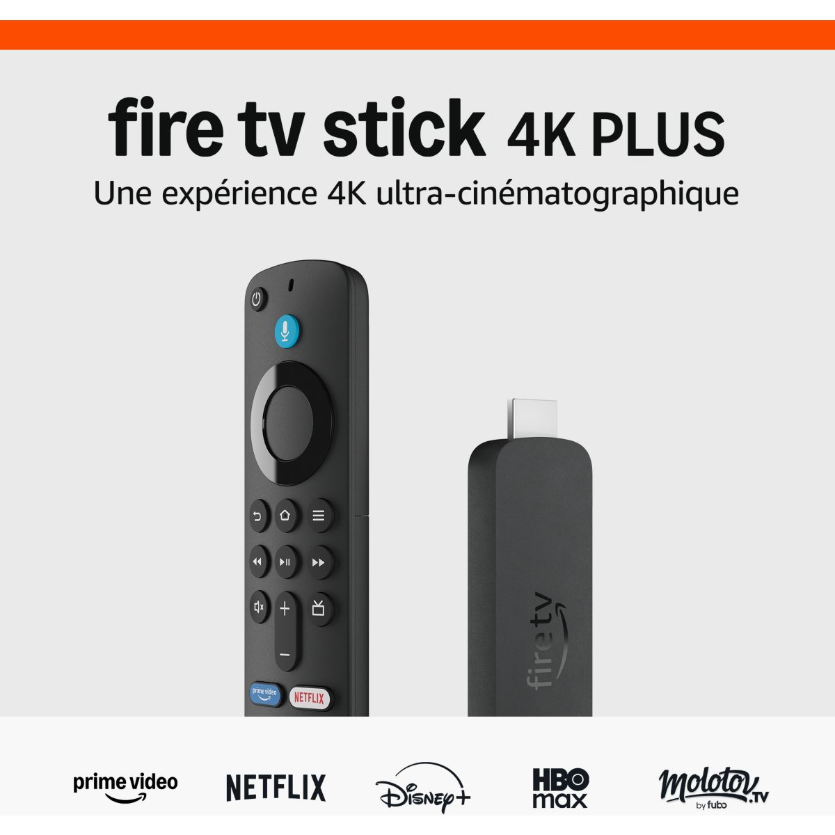 Passerelle multimédia Fire TV Stick 4K Plus (2nd generation) couleur unique, AMAZON