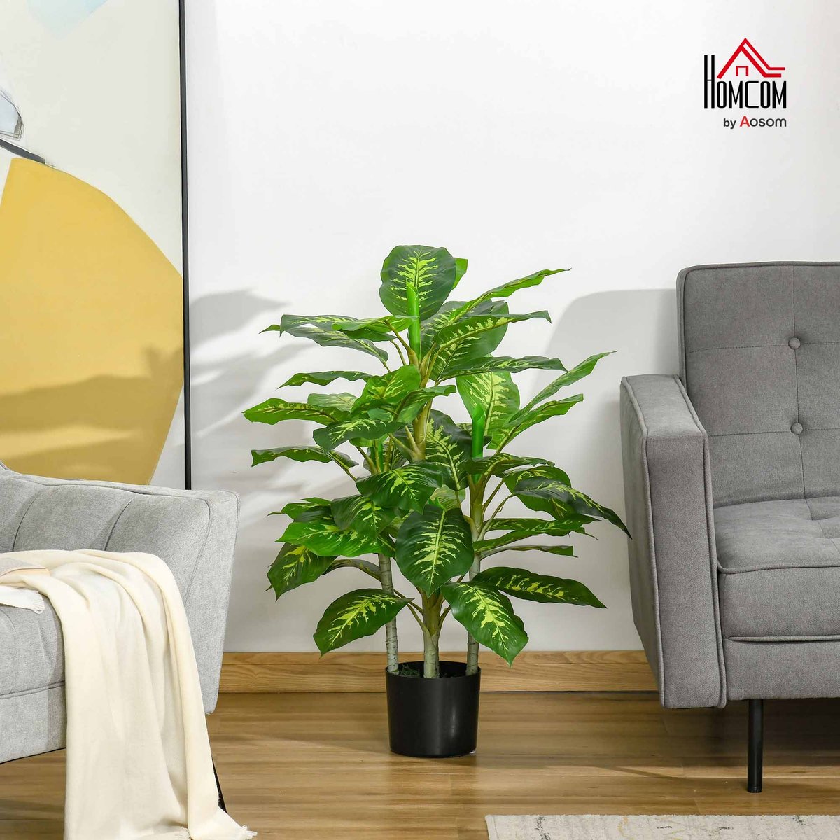 Plantes artificielles PE Vert vert, HOMCOM